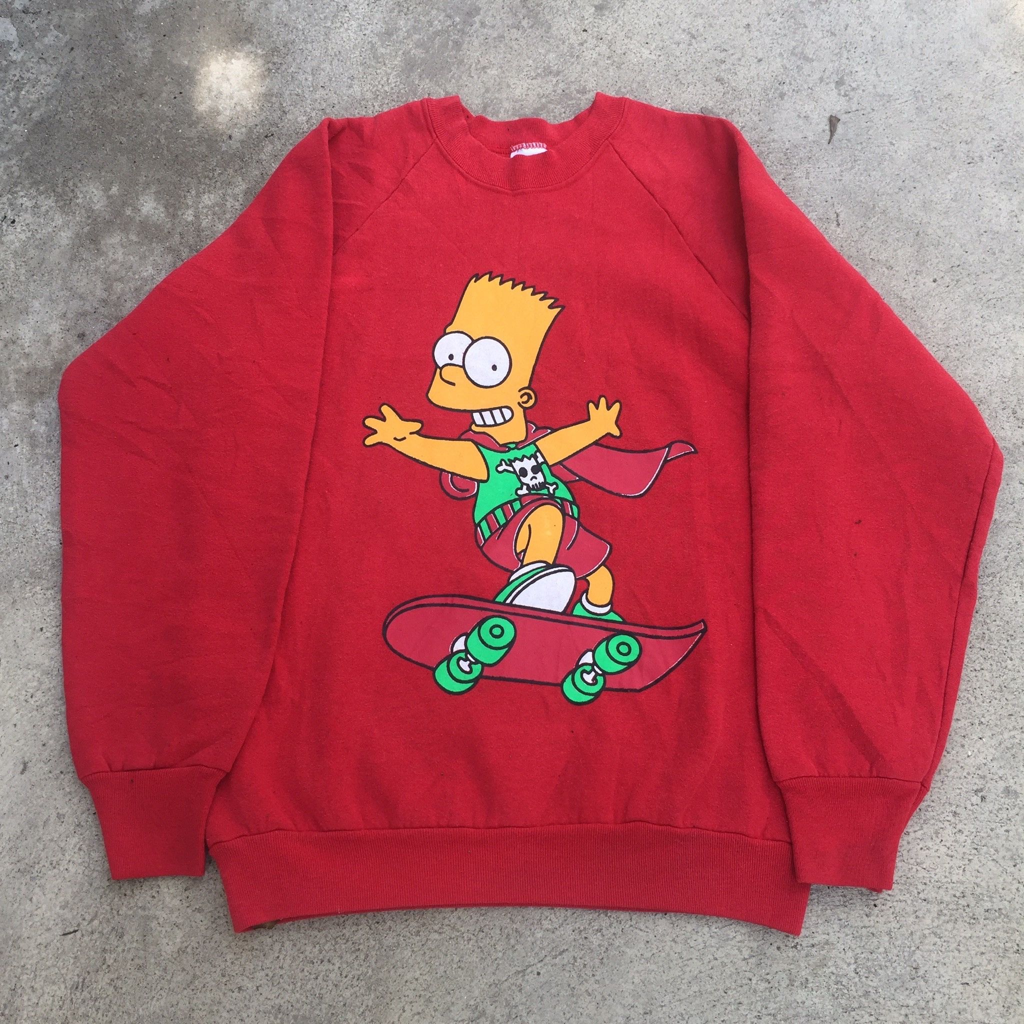 The Simpsons Vintage 80s Simpson Skateboard cartoon graphic streetwear M Size US M / EU 48-50 / 2 - 1 Thumbnail