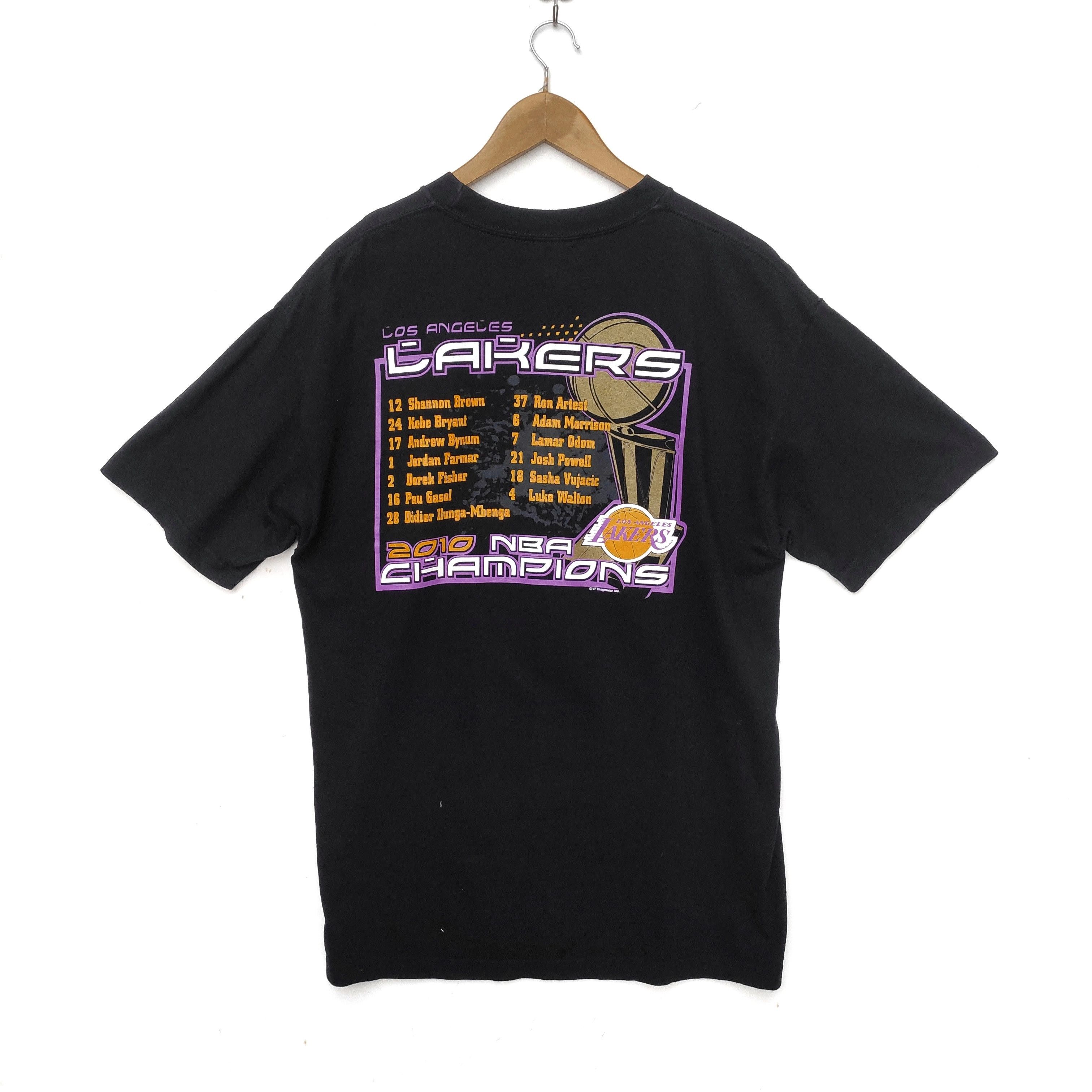 NBA LA Lakers 2010 NBA Champions Black Tee Shirt Los Angeles Size US L / EU 52-54 / 3 - 1 Thumbnail