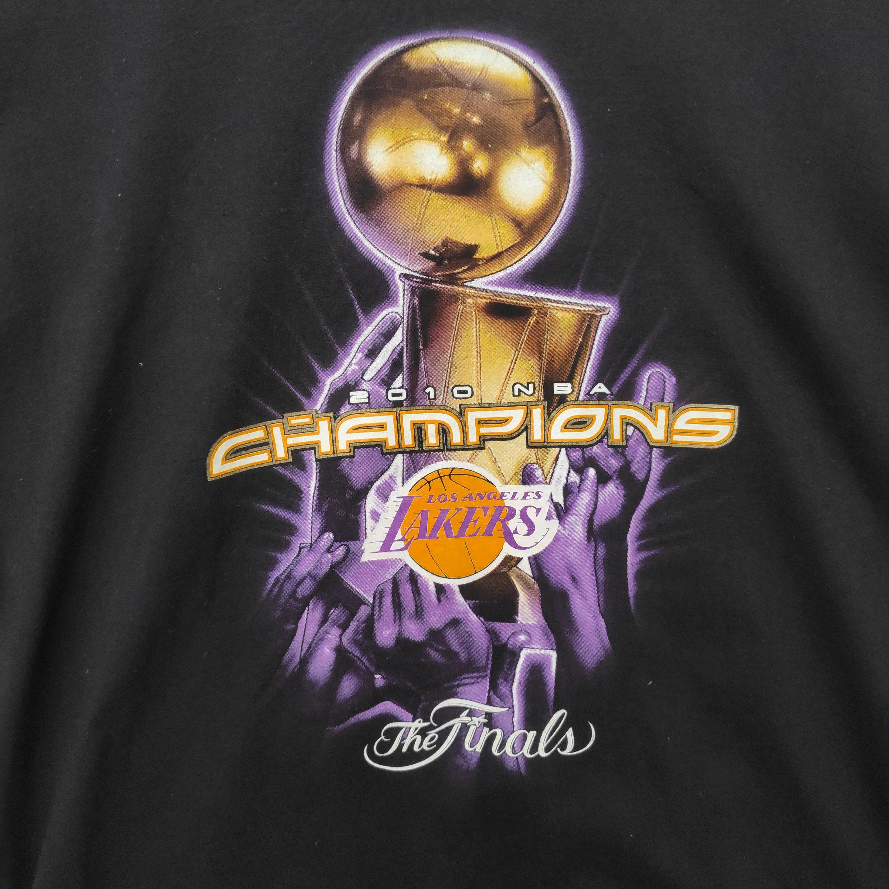 NBA LA Lakers 2010 NBA Champions Black Tee Shirt Los Angeles Size US L / EU 52-54 / 3 - 3 Thumbnail