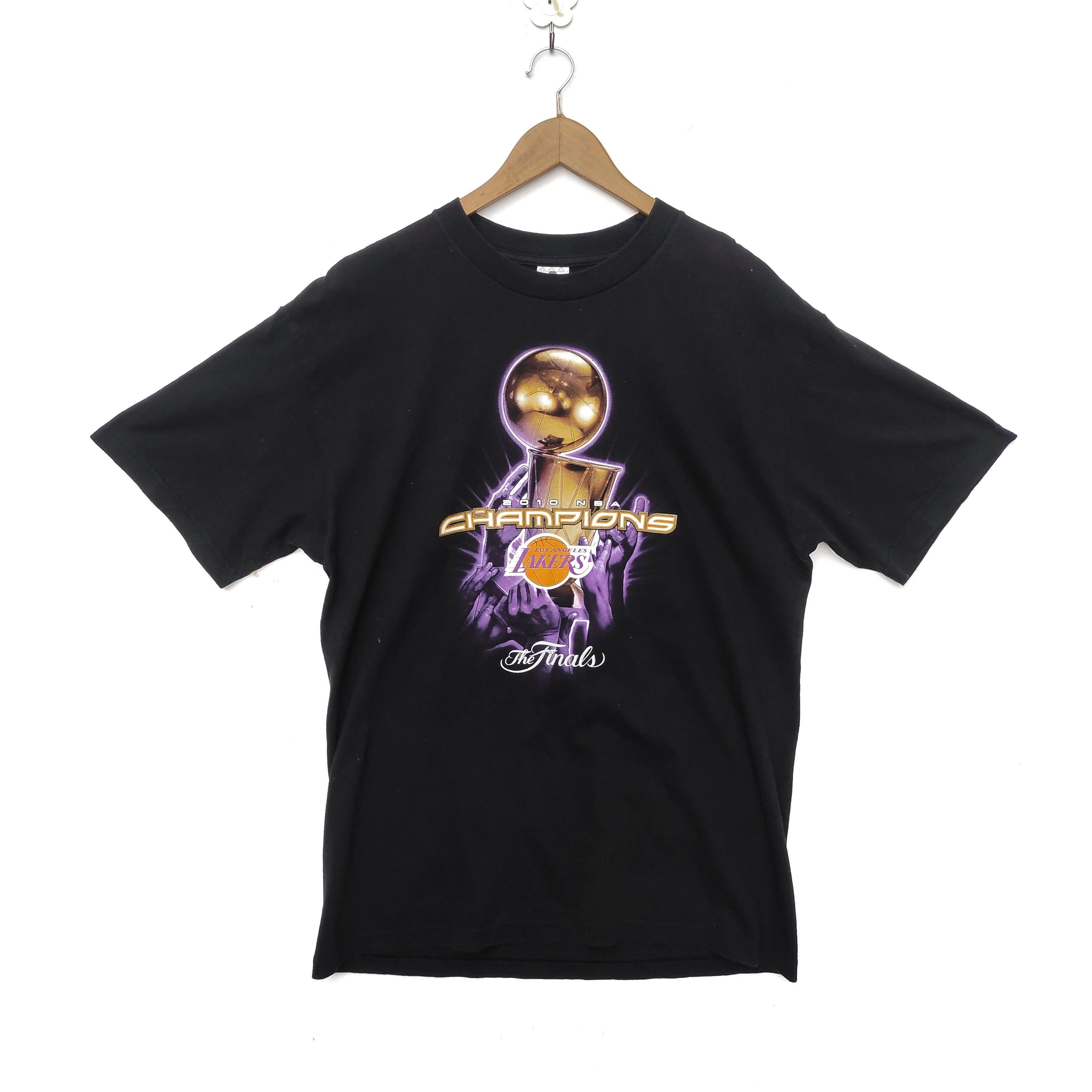 NBA LA Lakers 2010 NBA Champions Black Tee Shirt Los Angeles Size US L / EU 52-54 / 3 - 2 Thumbnail