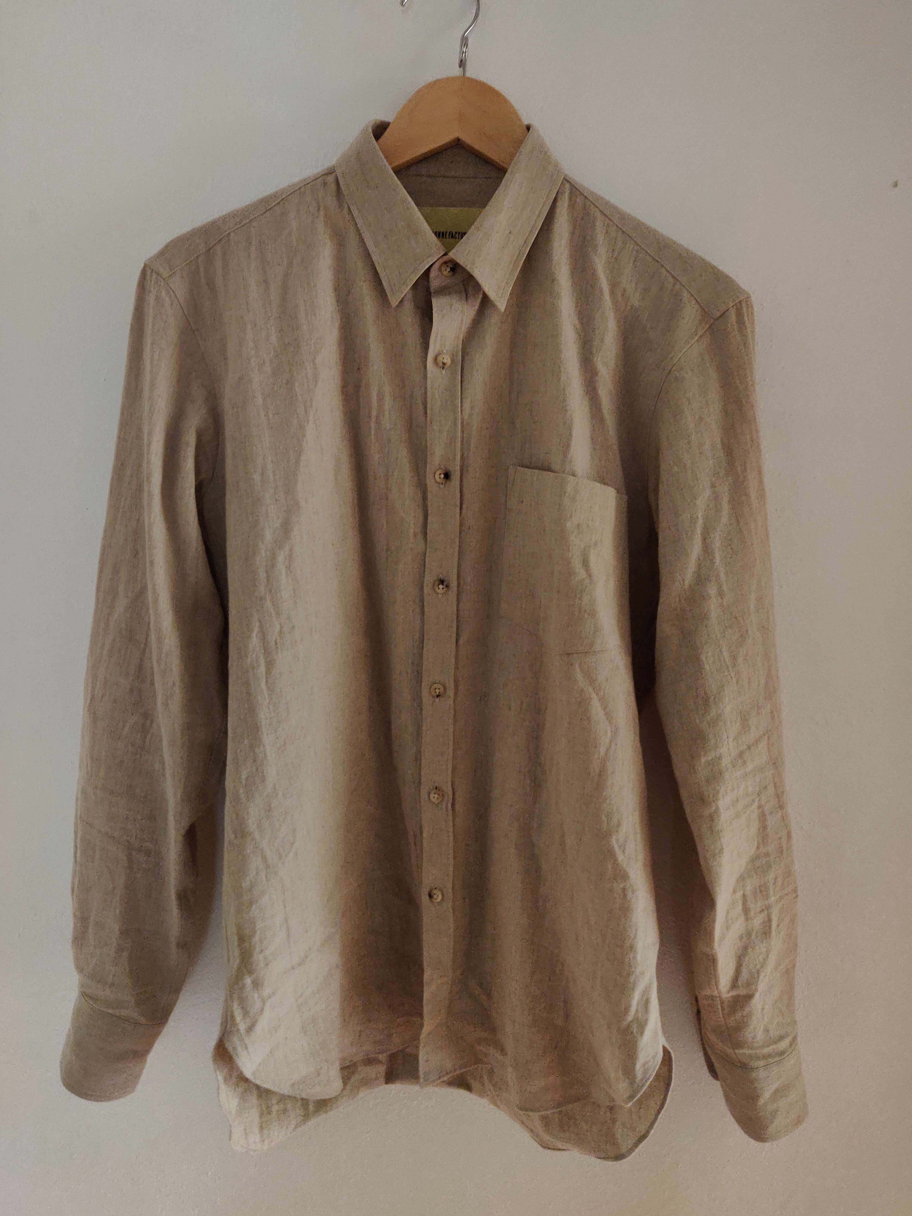 De Bonne Facture Point Collar Cotton Linen Shirt | Grailed