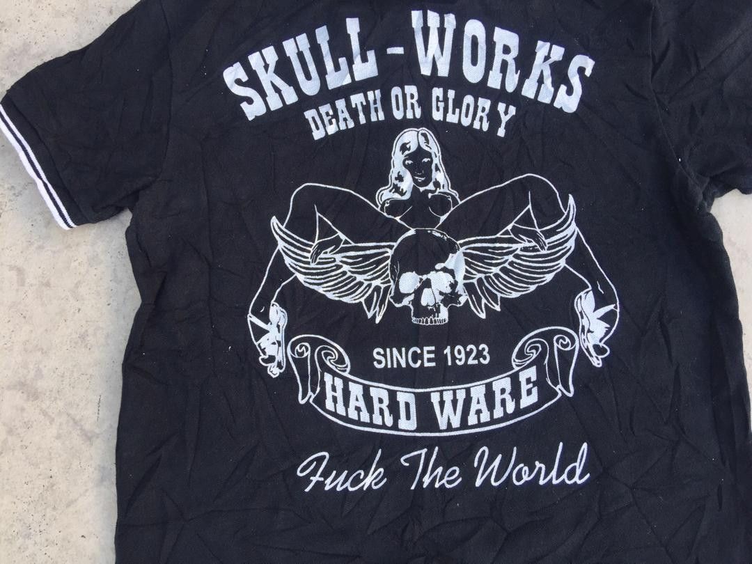 Band Tees Skull-Works Death Or Glory Fuck The World Shirt Size US M / EU 48-50 / 2 - 5 Thumbnail