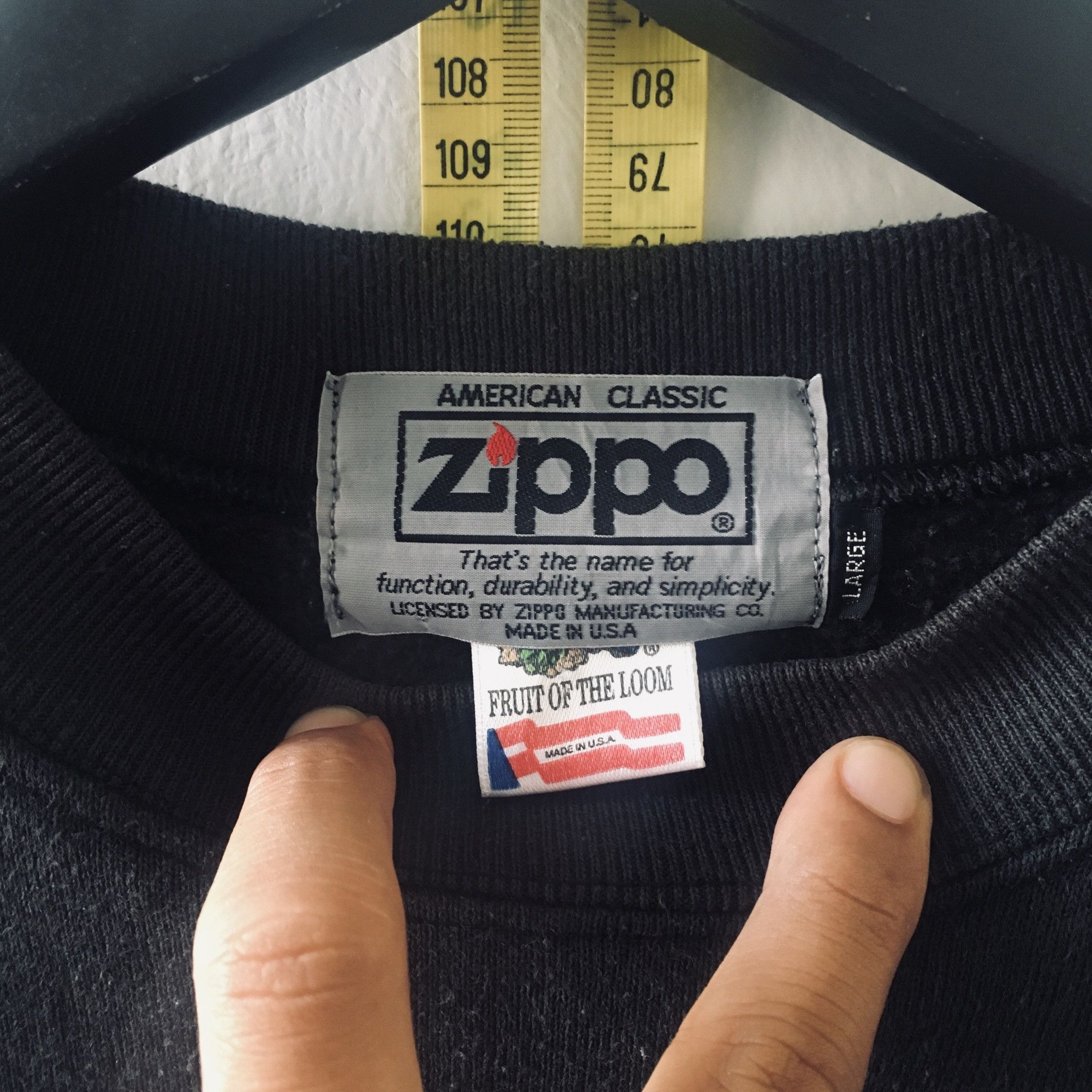 Vintage Vintage 90s x Zippo Sweatshirt x Fruit Of The Loom Size US L / EU 52-54 / 3 - 3 Thumbnail