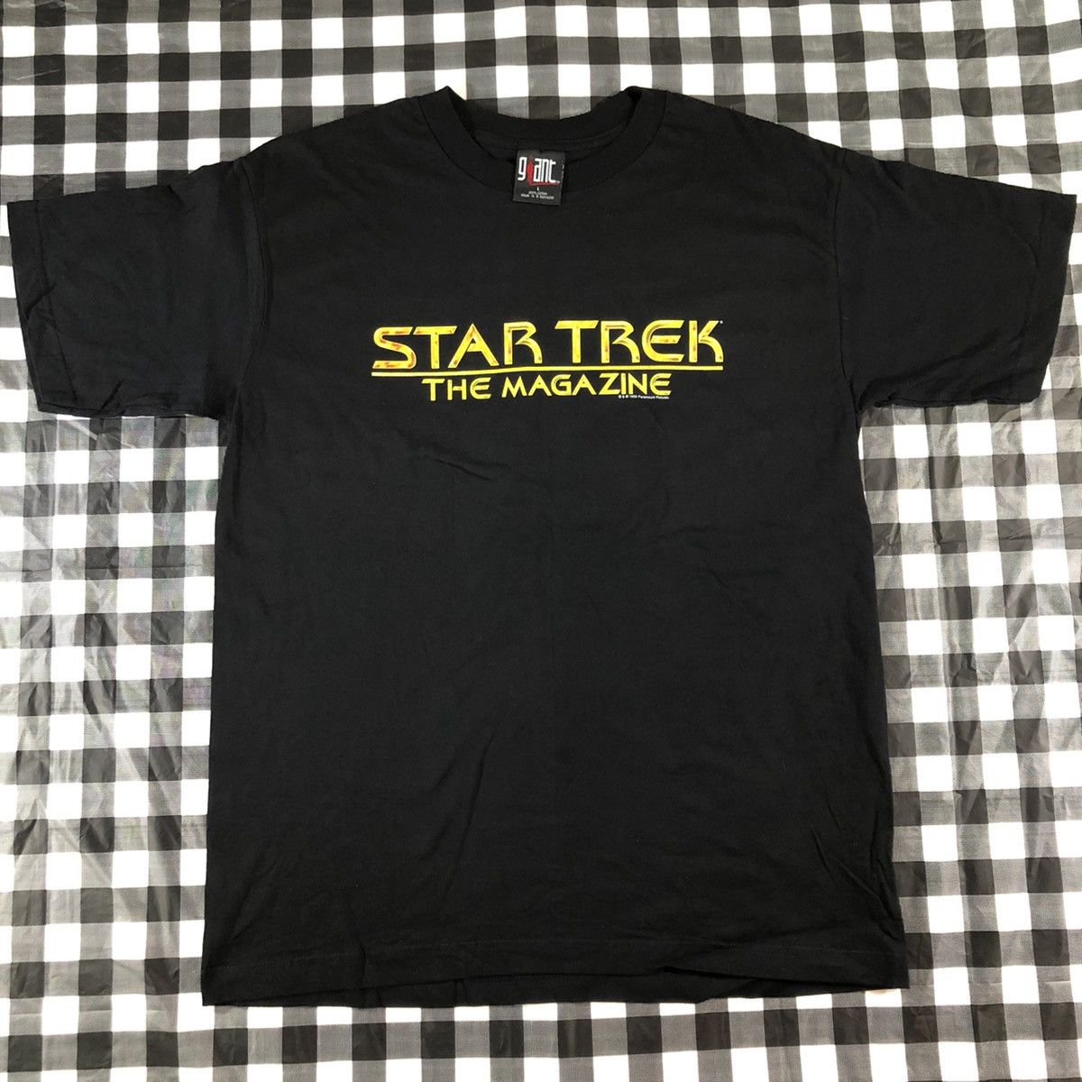 Giant Star Trek The Magazine 1998 Paramount Movie Serie Vintage T Size US L / EU 52-54 / 3 - 1 Thumbnail