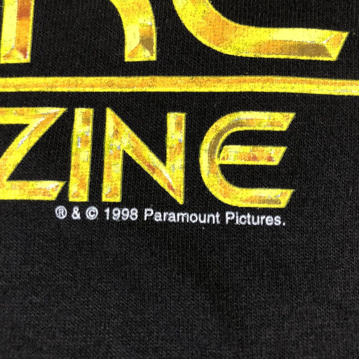 Giant Star Trek The Magazine 1998 Paramount Movie Serie Vintage T Size US L / EU 52-54 / 3 - 4 Thumbnail