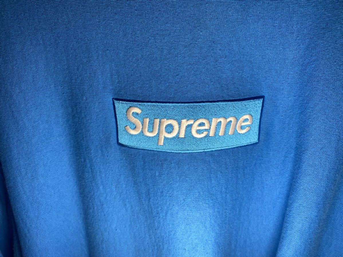 Supreme baby blue box logo crewneck sweatshirt Grailed