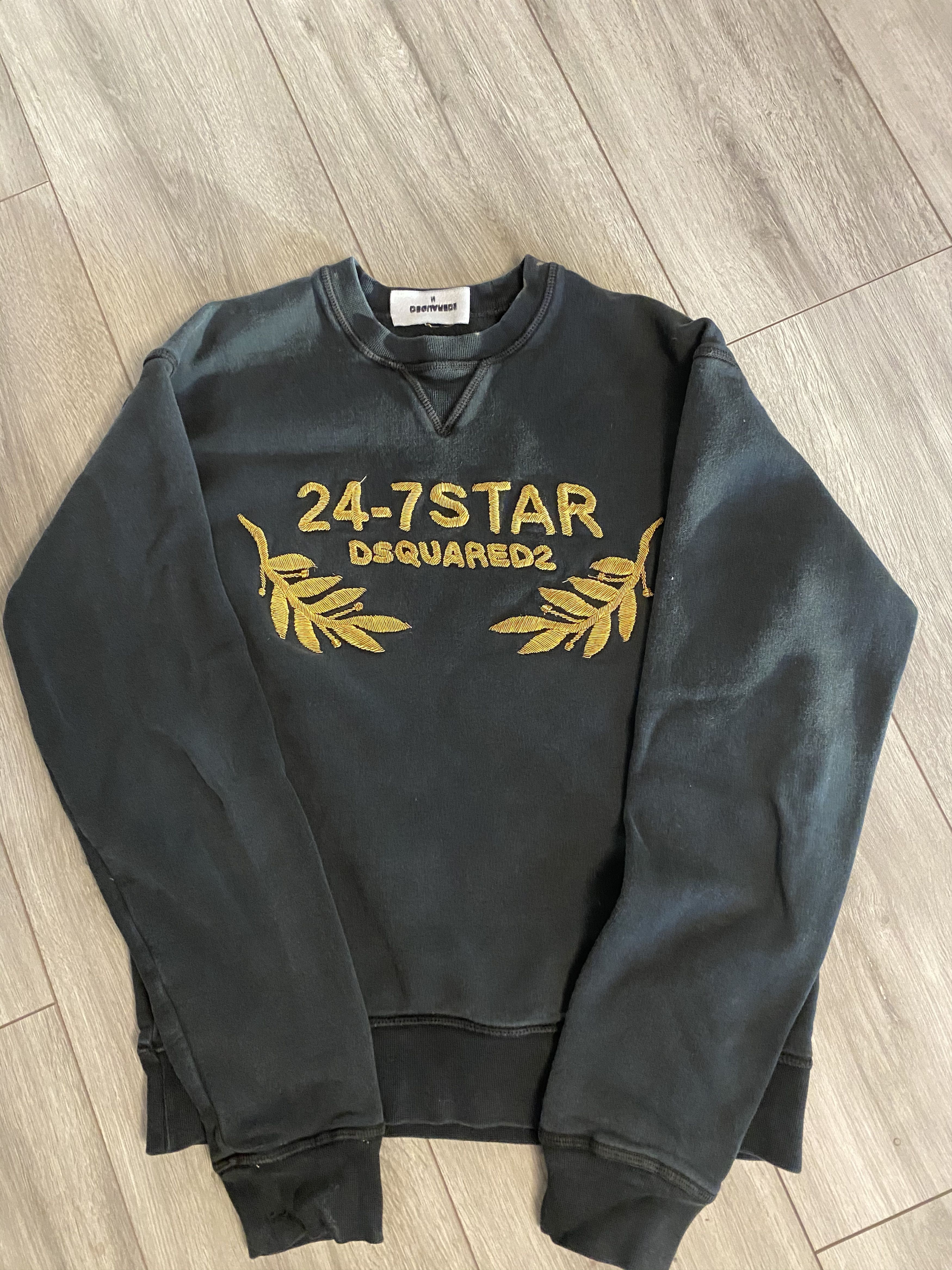 Dsquared2 dsquared2 24/7 star embroided sweatshirt | Grailed