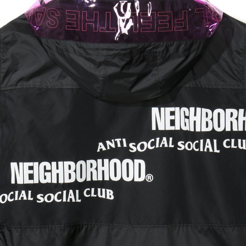 ASSC x Neighborhood Pink Matter Black Jacket hoodie Large