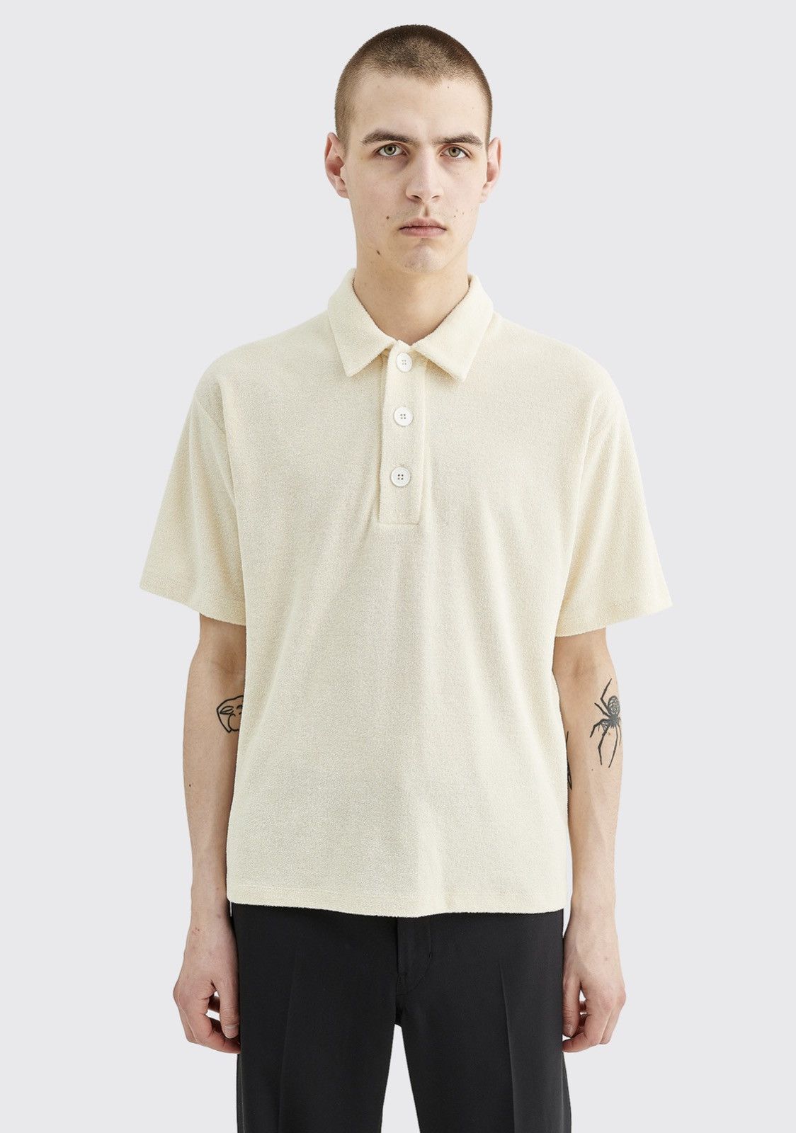 Jil Sander Polo Shirt Natural Size US XL / EU 56 / 4 - 3 Thumbnail