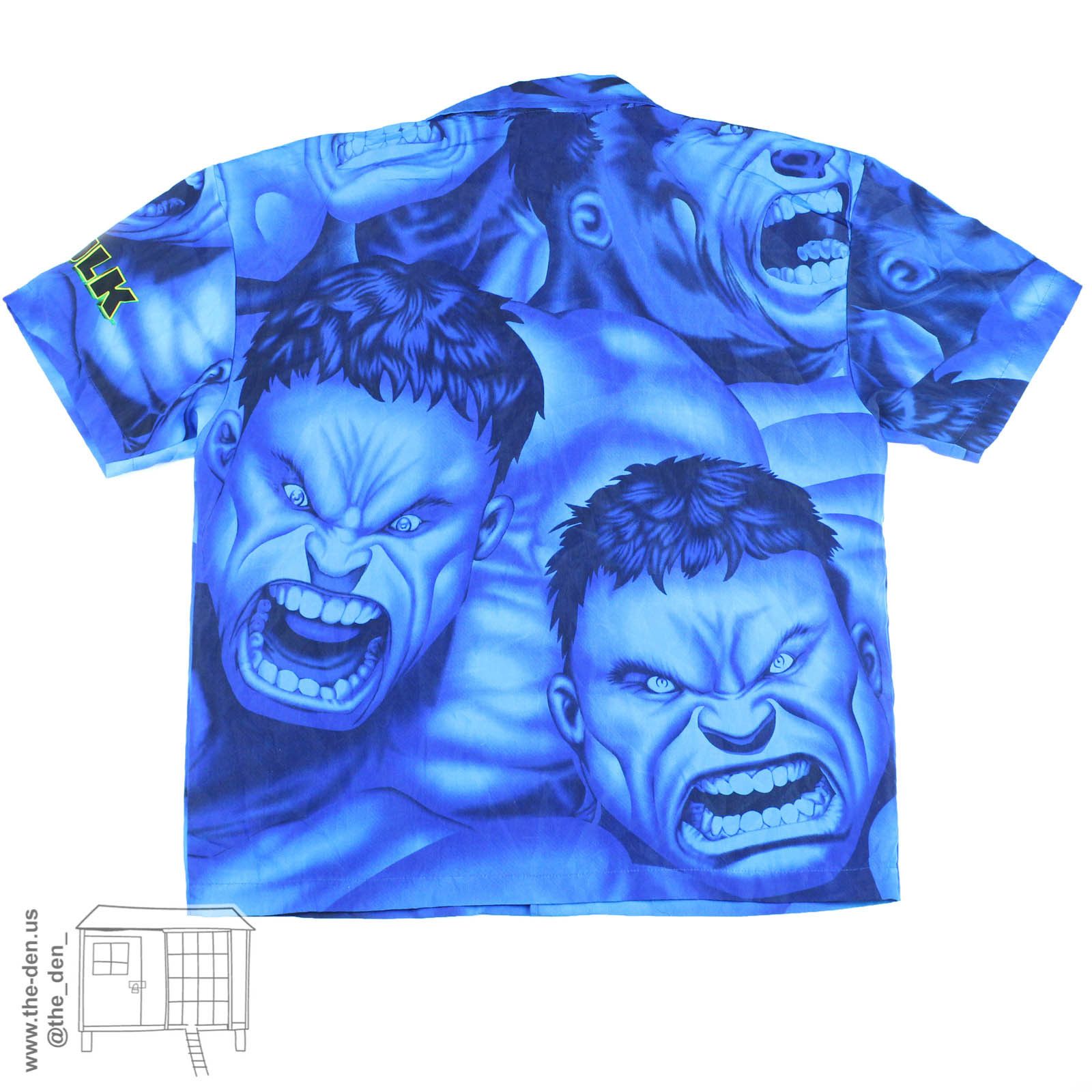 Marvel Comics Vintage 2002 Marvel Comics Incredible Hulk Rayon Button Up Size US L / EU 52-54 / 3 - 2 Thumbnail