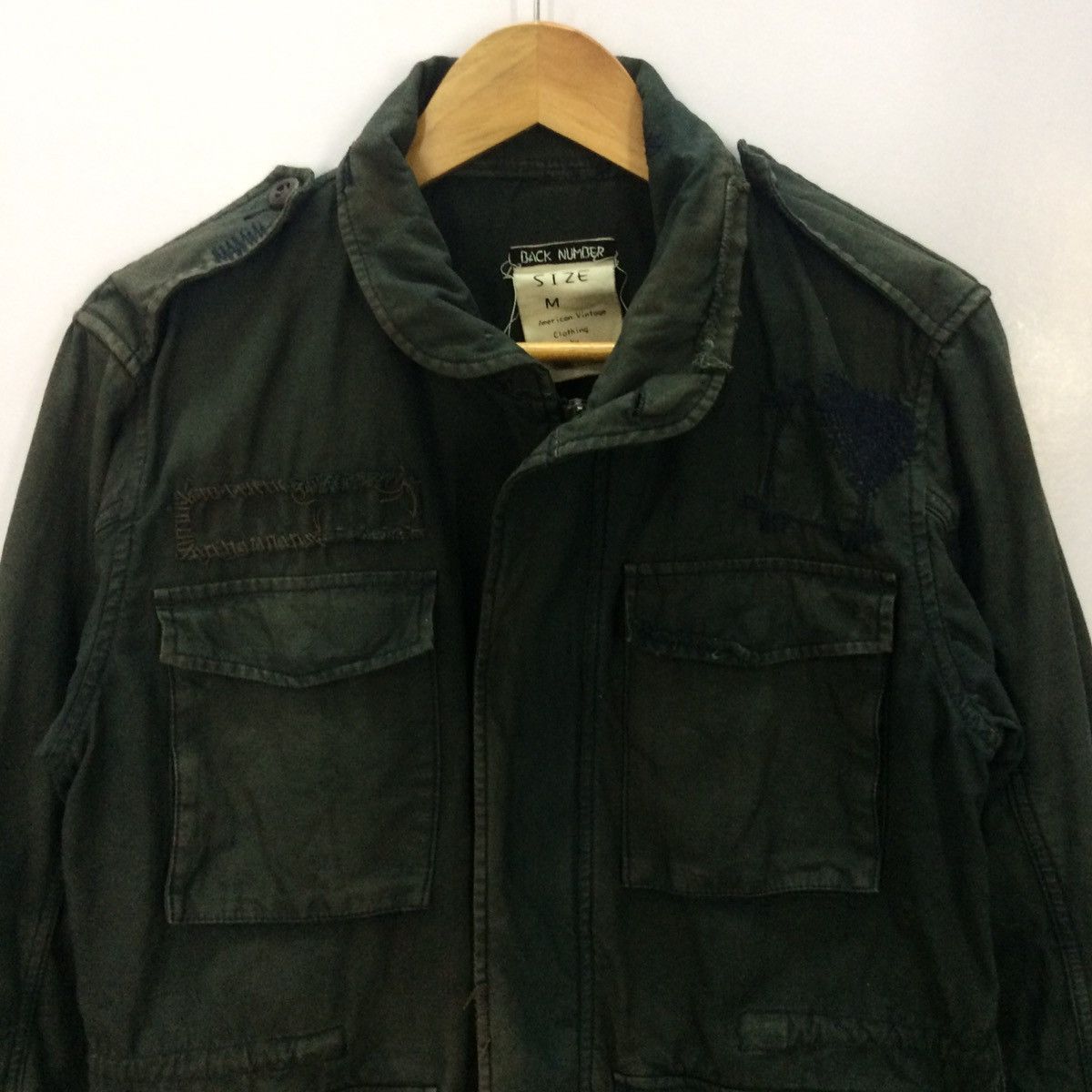 Back Number by American Clothing disressed patchwork jacket