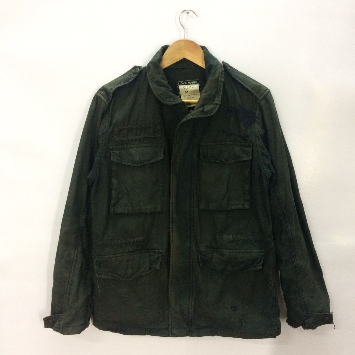 Back Number by American Clothing disressed patchwork jacket