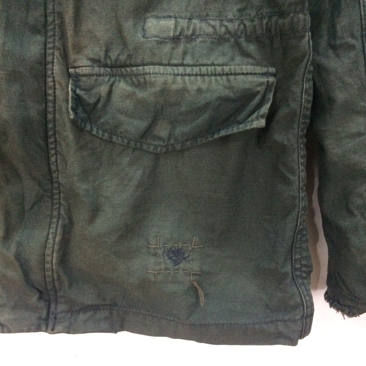 Back Number by American Clothing disressed patchwork jacket