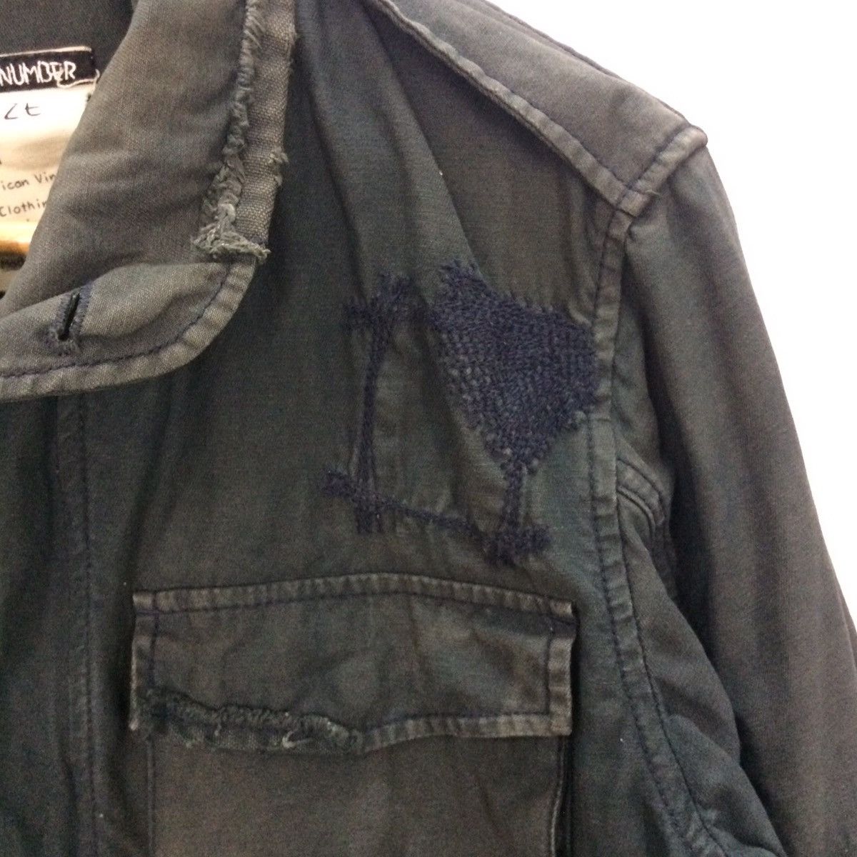 Back Number by American Clothing disressed patchwork jacket