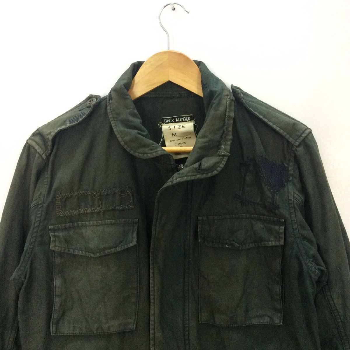 Back Number by American Clothing disressed patchwork jacket
