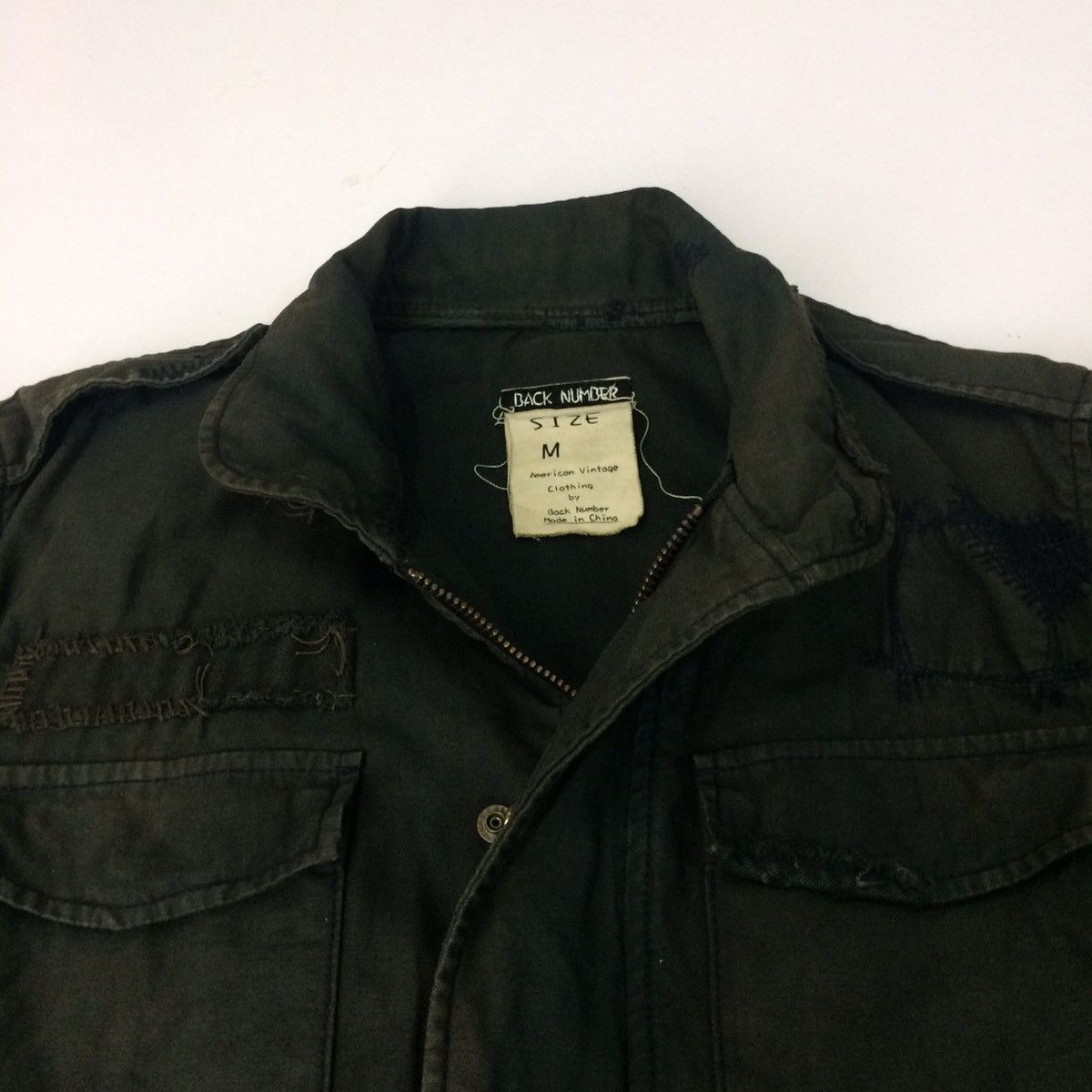 Back Number by American Clothing disressed patchwork jacket
