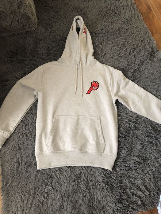 Palace Palace Spitfire Live To Bun Hood Grey Marl Size S | Grailed