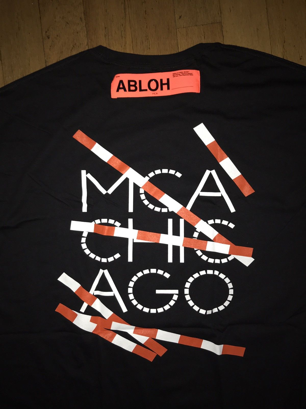 NEW Virgil Abloh x MCA Chicago Art Museum Lines T-Shirt