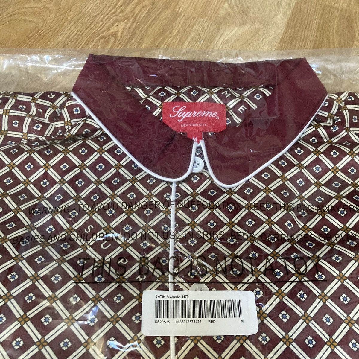 Supreme Supreme Satin Pajama Set Red Medium (size M) | Grailed