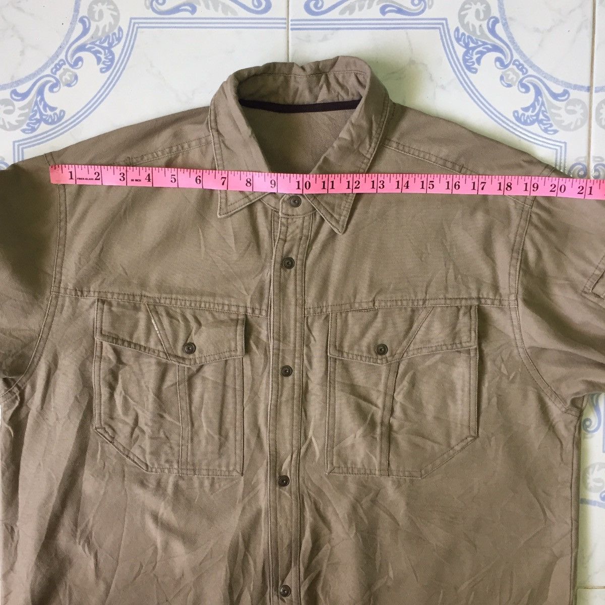 Japanese Brand Long Sleeve Snap Button Size US L / EU 52-54 / 3 - 17 Thumbnail