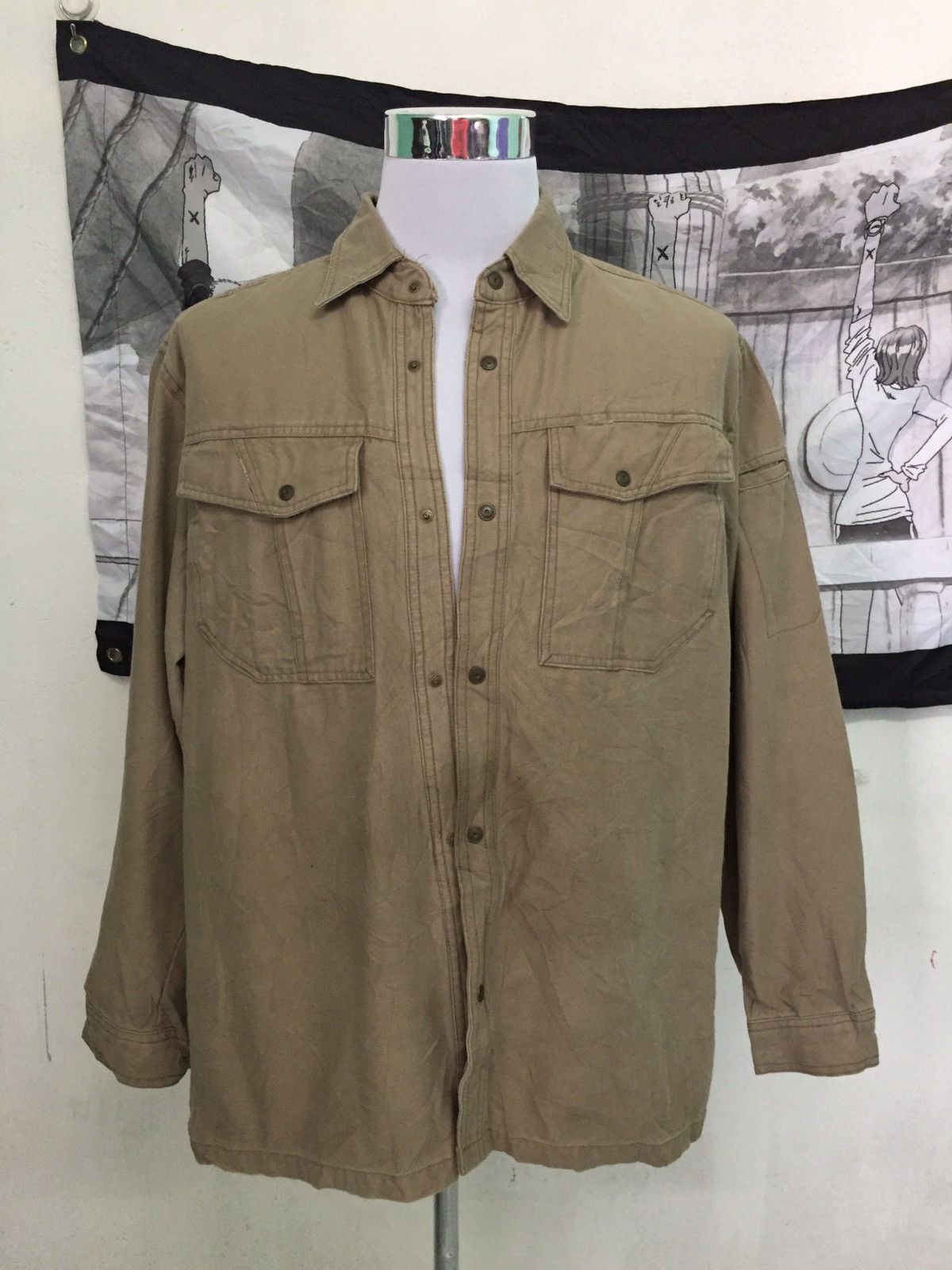 Japanese Brand Long Sleeve Snap Button Size US L / EU 52-54 / 3 - 1 Thumbnail
