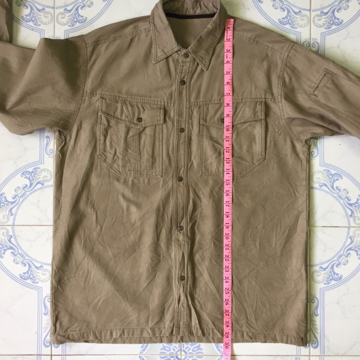 Japanese Brand Long Sleeve Snap Button Size US L / EU 52-54 / 3 - 16 Thumbnail