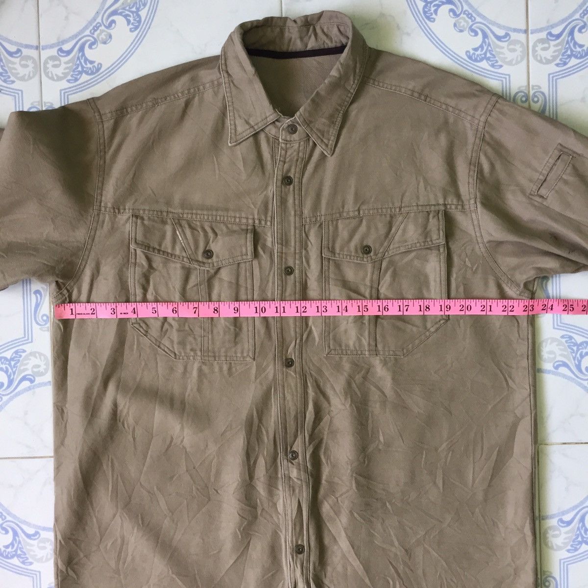 Japanese Brand Long Sleeve Snap Button Size US L / EU 52-54 / 3 - 15 Thumbnail