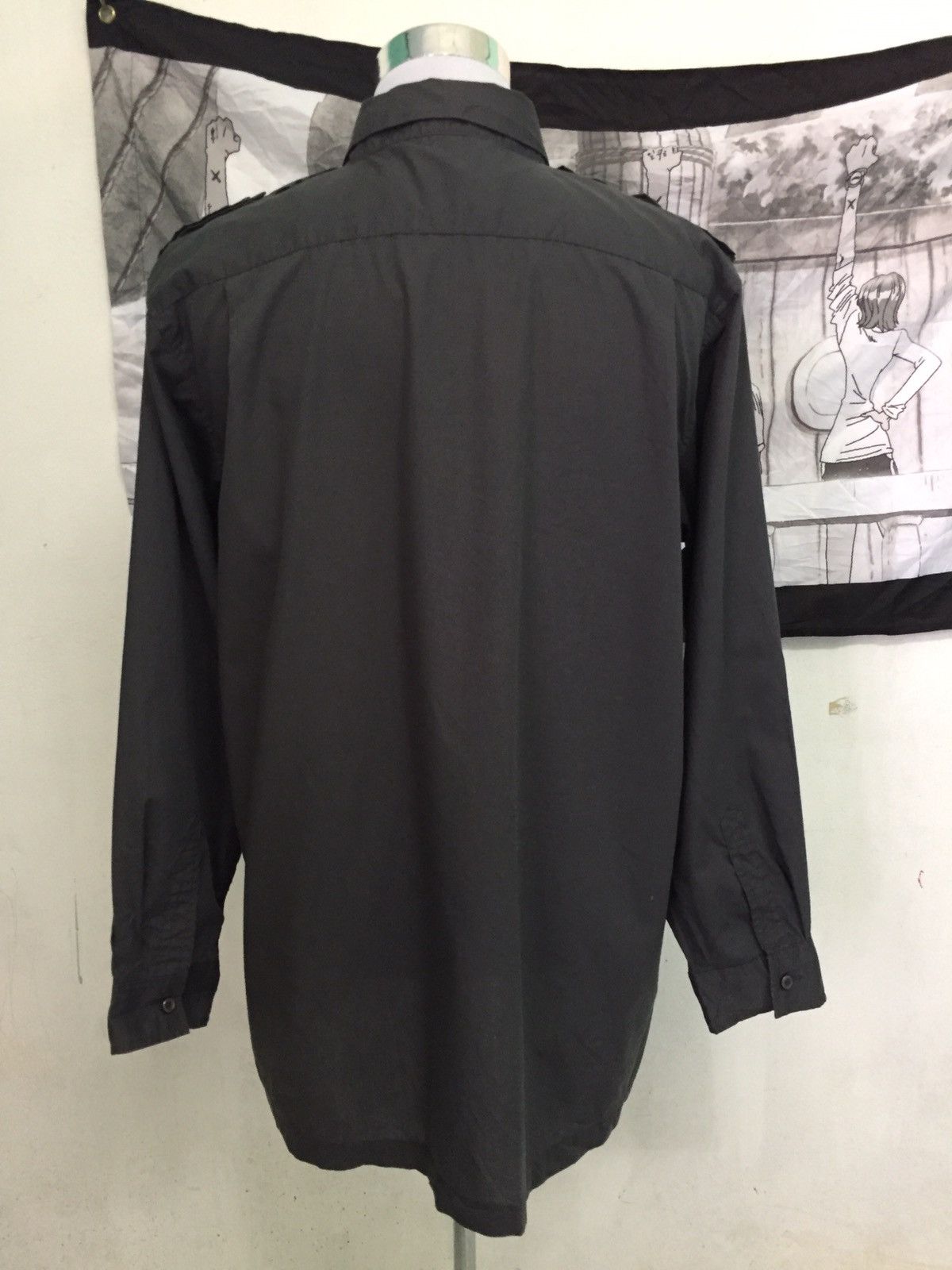 Japanese Brand 76 Lubricants Long Sleeve Button Up Size US XL / EU 56 / 4 - 4 Thumbnail