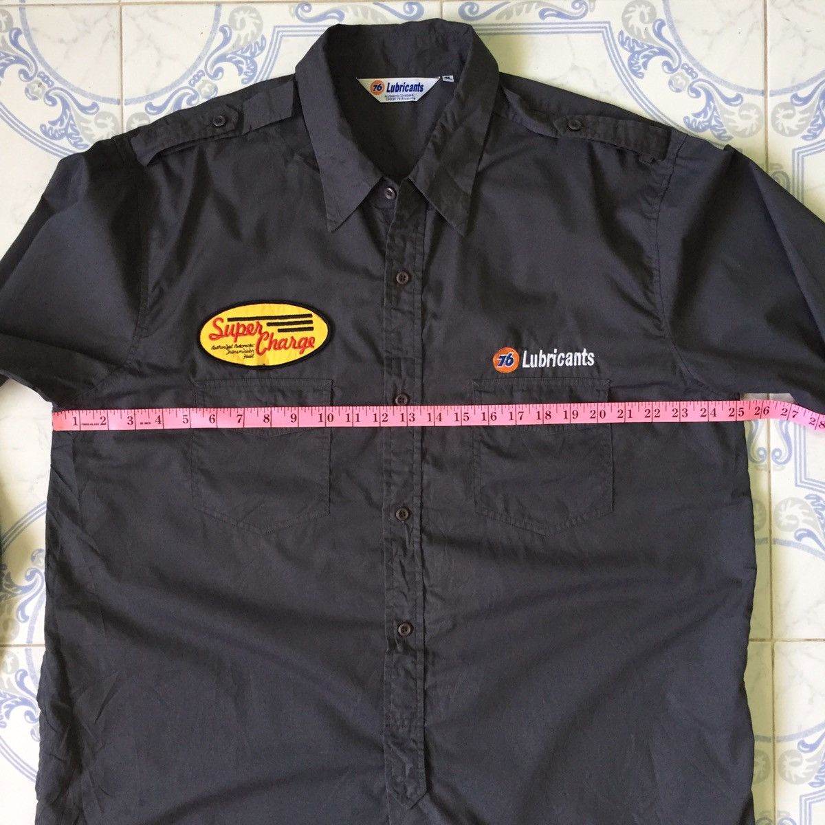 Japanese Brand 76 Lubricants Long Sleeve Button Up Size US XL / EU 56 / 4 - 16 Thumbnail