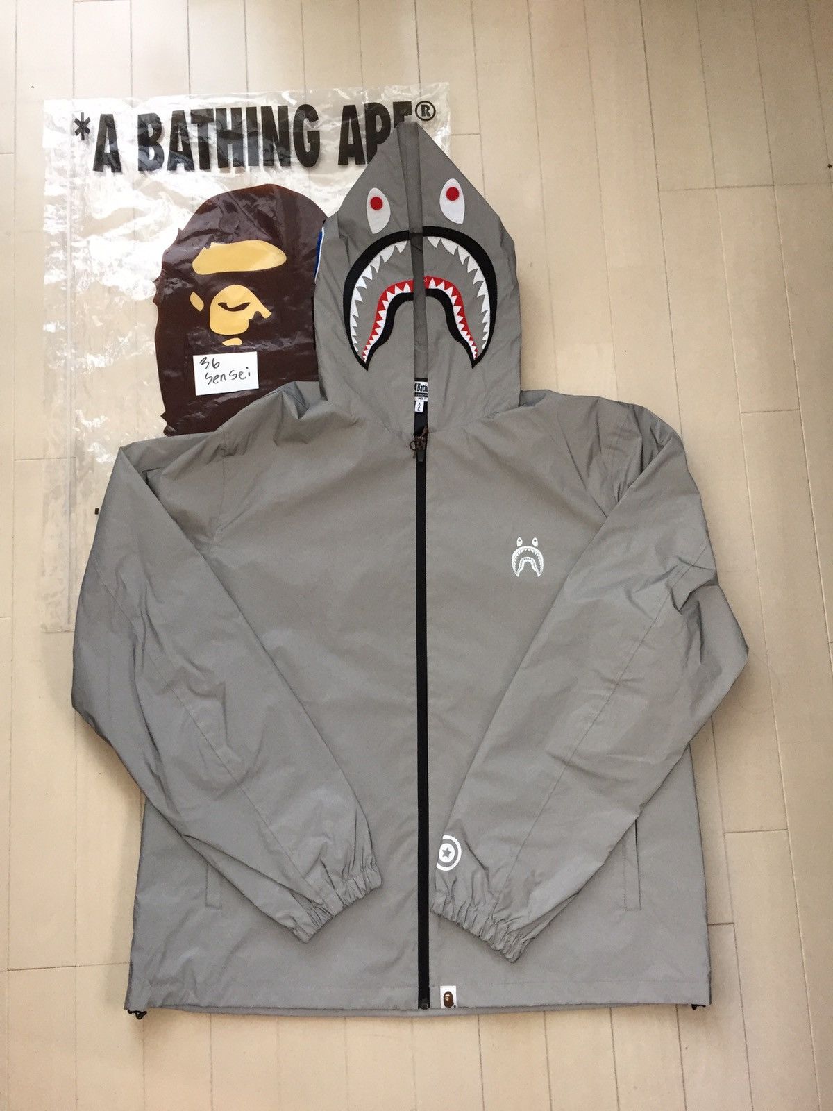 Bape BAPE 3M Reflective Shark Jacket Size US XXL / EU 58 / 5 - 1 Preview