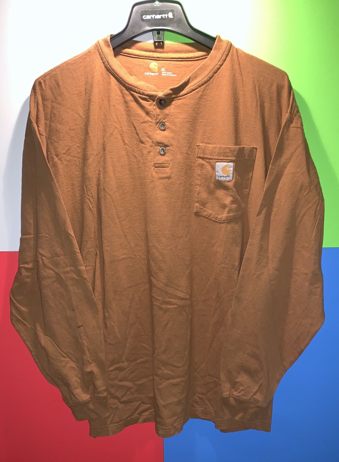Carhartt × Vintage Carhartt Burnt Orange Longsleeve Size US XL / EU 56 / 4 - 1 Thumbnail