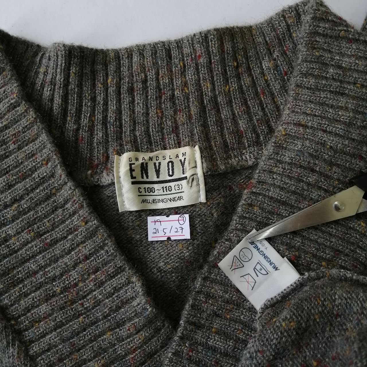 Grand Slam × Japanese Brand × Vintage 🔥 Vintage GRANDSLAM MUNSINGWEAR WOOL Sweatshirts Size US L / EU 52-54 / 3 - 6 Thumbnail