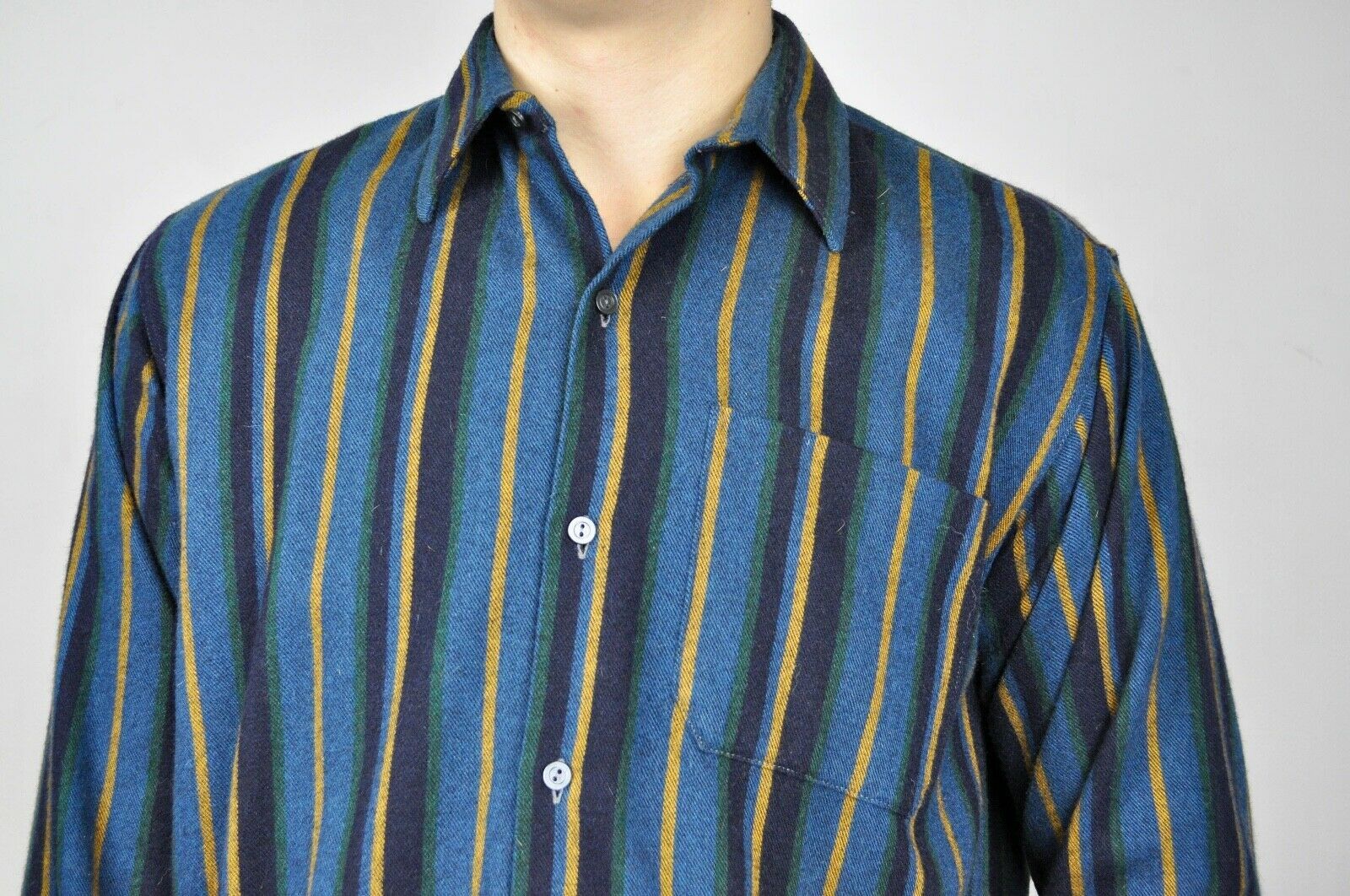 Other × Vintage Authentic Vintage 90s Acrylic Tall Casual Shirt Long Top Size US M / EU 48-50 / 2 - 2 Thumbnail