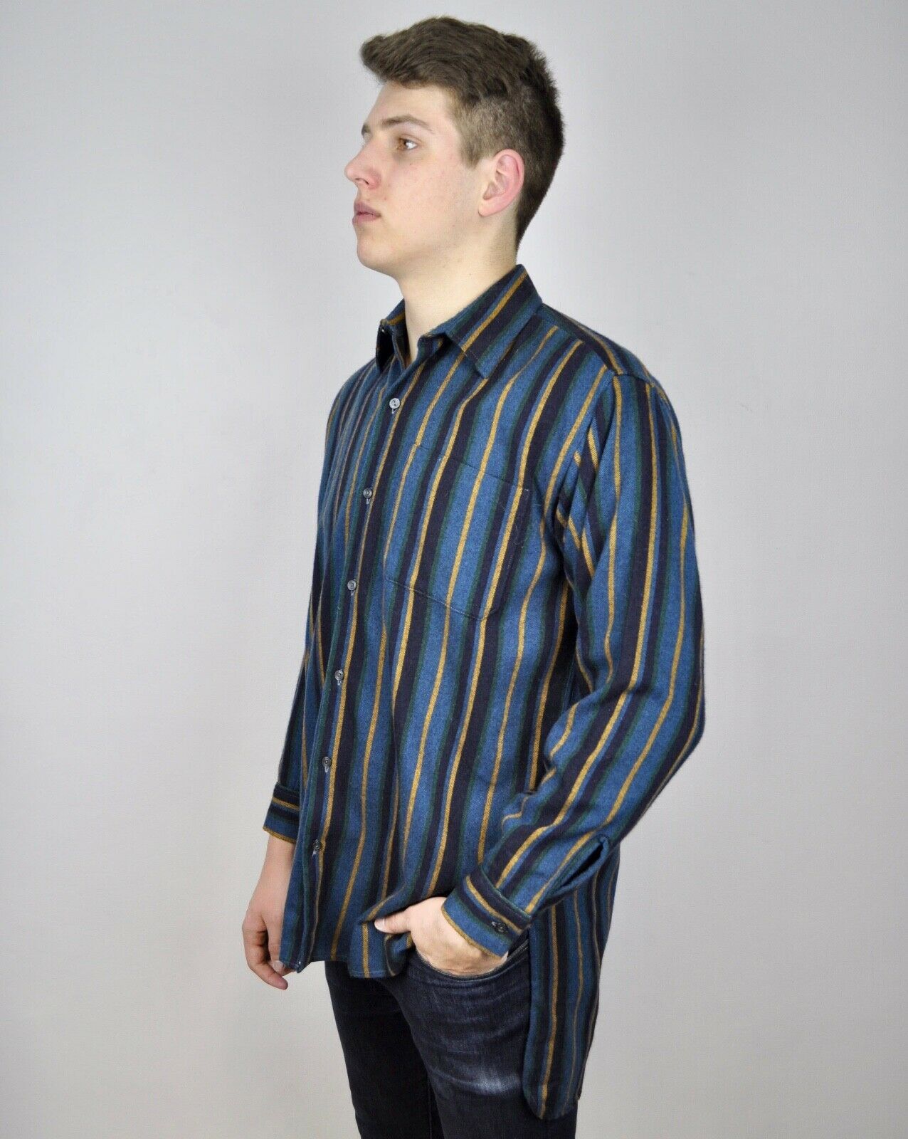 Other × Vintage Authentic Vintage 90s Acrylic Tall Casual Shirt Long Top Size US M / EU 48-50 / 2 - 3 Thumbnail