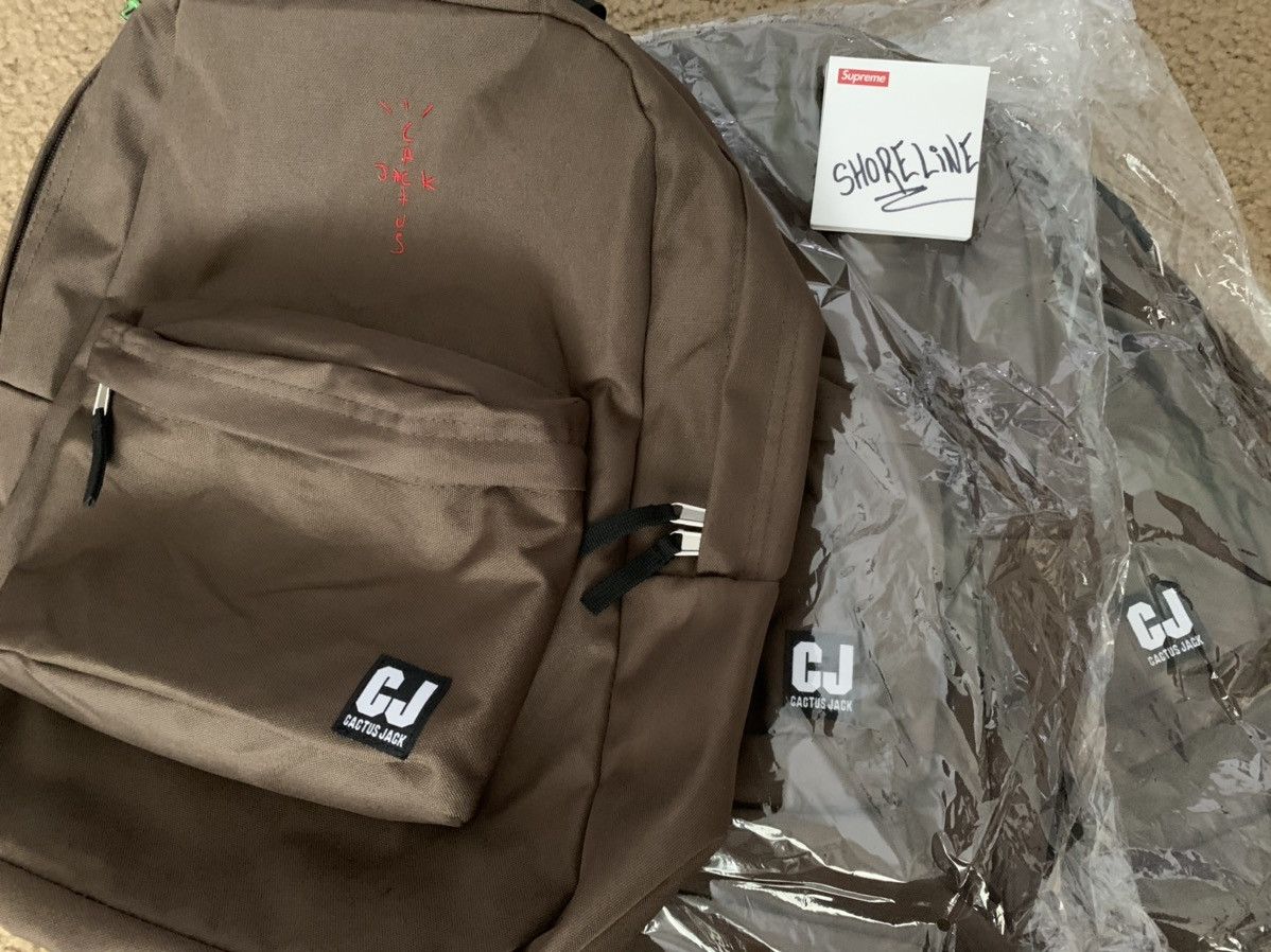 Travis Scott Cactus Jack backpack with patch set | Grailed