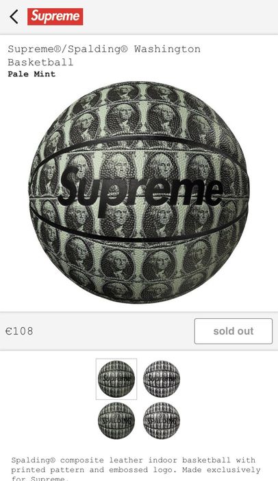 Supreme best sale x spalding