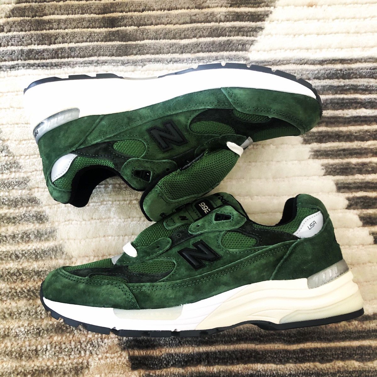 jjjjound new balance 992 green