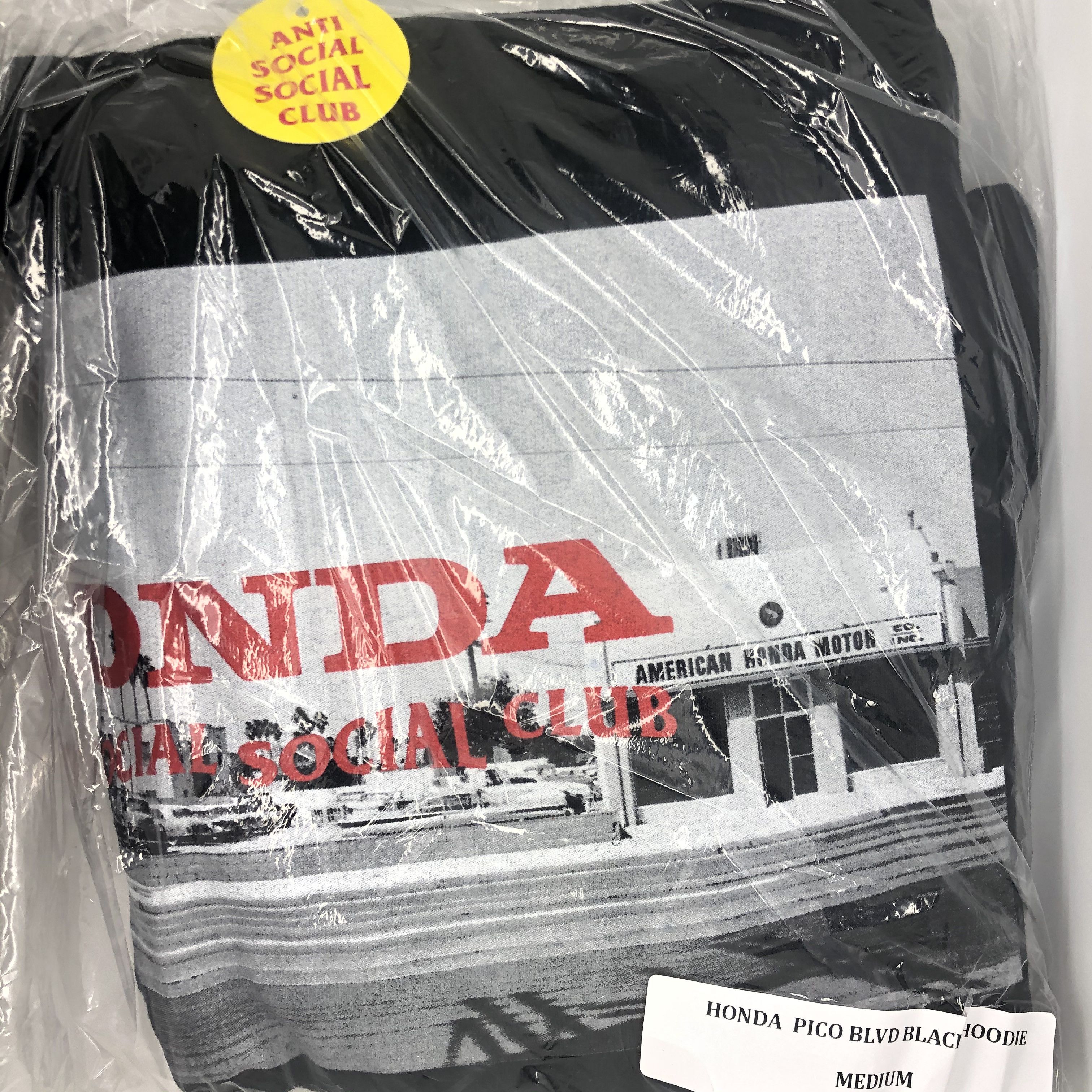 DS ASSC Honda Pico Blvd Black Hoodie in hand Supreme Bape