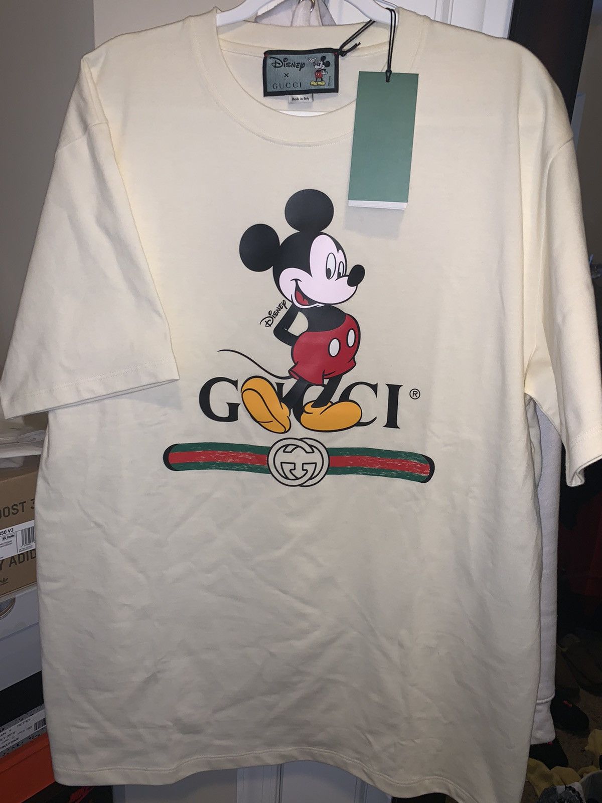 Gucci Mickey Mouse Monogram Mix Green Bomber Jacket - Tagotee