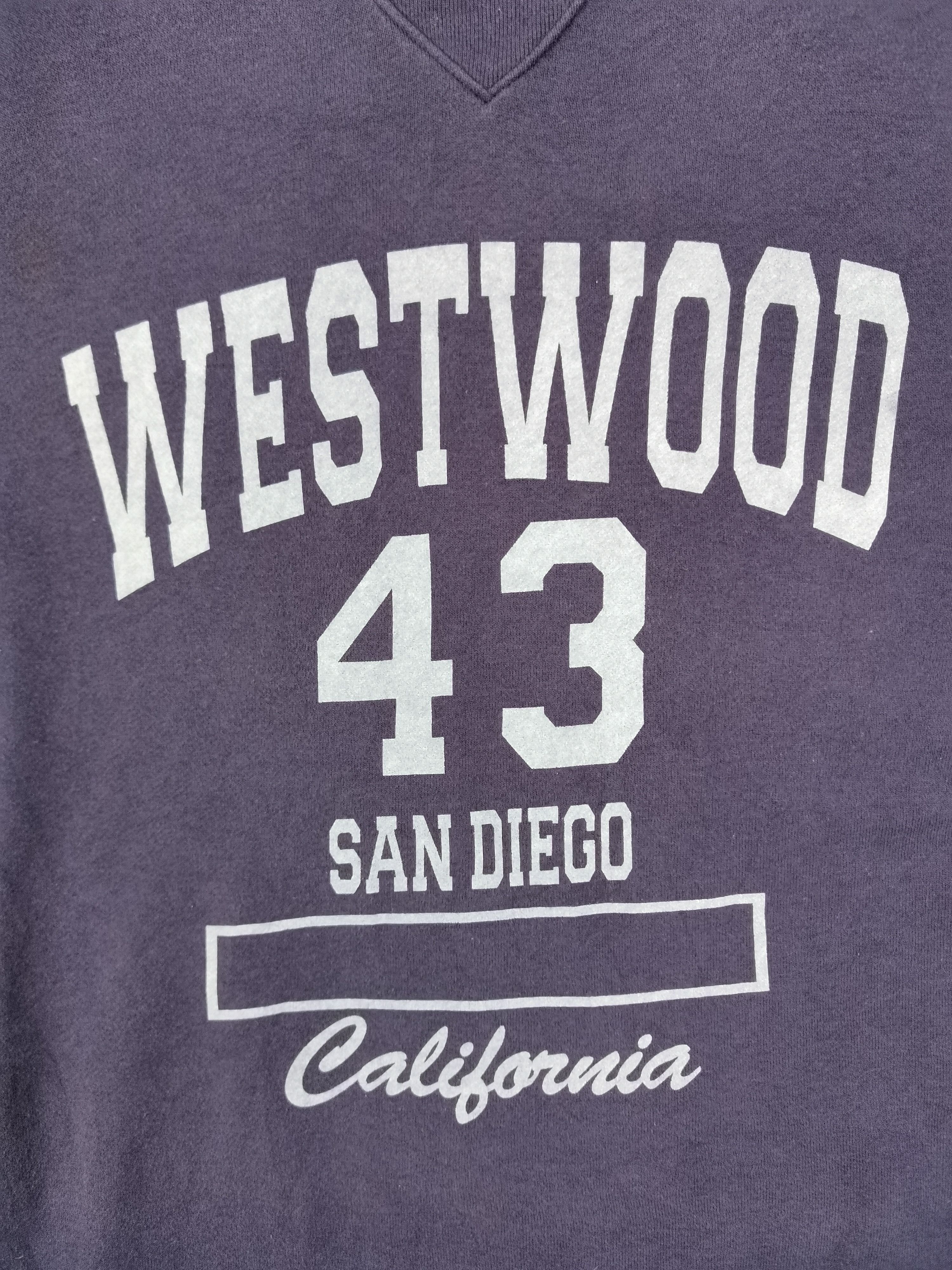 Vintage Westwood 43 San Diego California Big Logo Sweatshirts Size US M / EU 48-50 / 2 - 5 Thumbnail