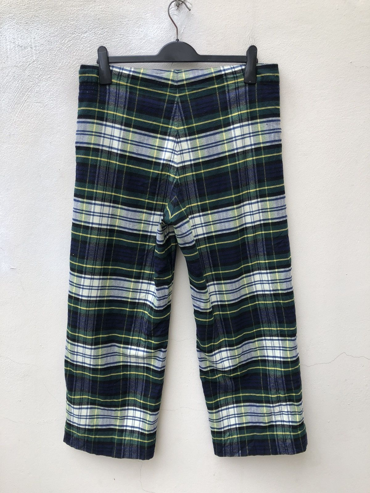 Beams Plus Beams Boy Japan Drawstring Waist Checkered Cropped Trouser Size US 31 - 6 Thumbnail