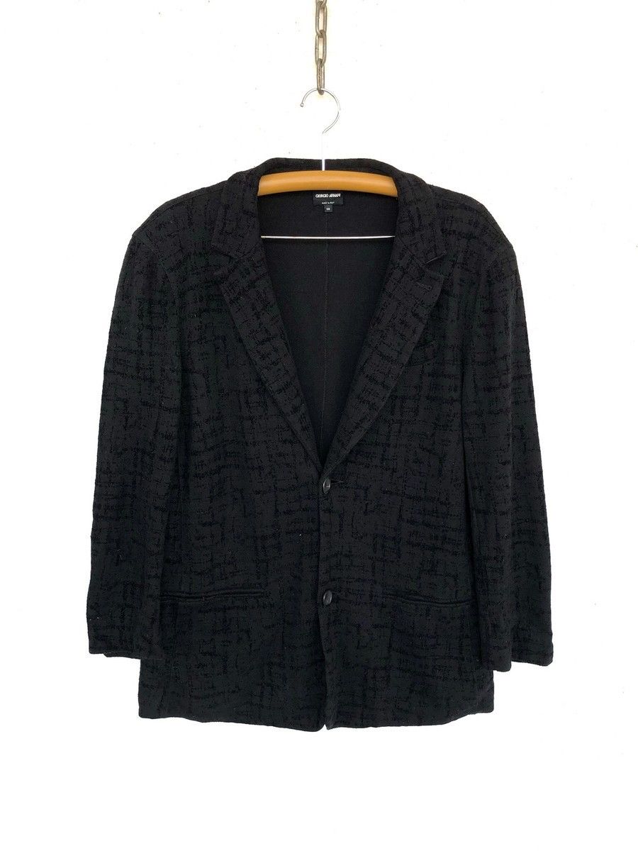 Armani GRAIL🔥90s Giorgio Armani Monogram 2 Button Blazer Size 40R - 1 Thumbnail
