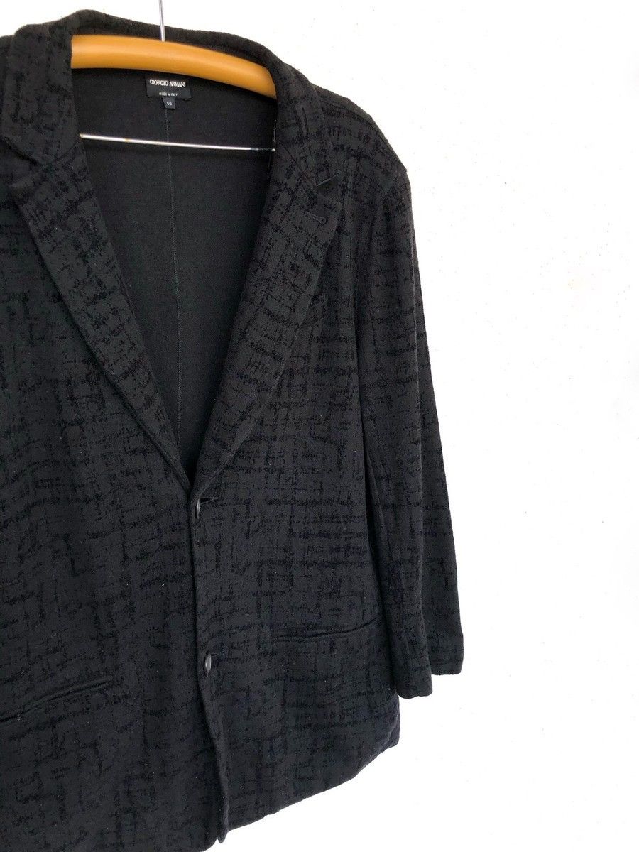 Armani GRAIL🔥90s Giorgio Armani Monogram 2 Button Blazer Size 40R - 2 Thumbnail