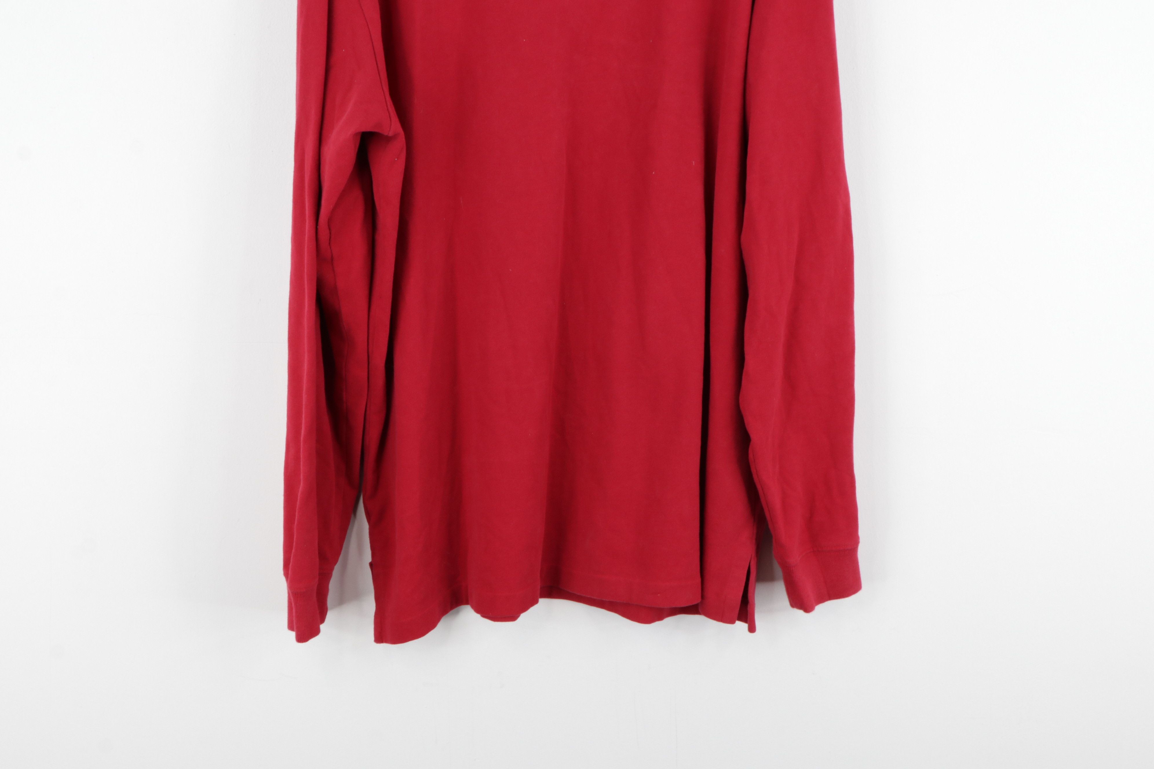Polo Ralph Lauren Vintage 90s Ralph Lauren Turtleneck Sweater Red Cotton Size US XL / EU 56 / 4 - 8 Thumbnail
