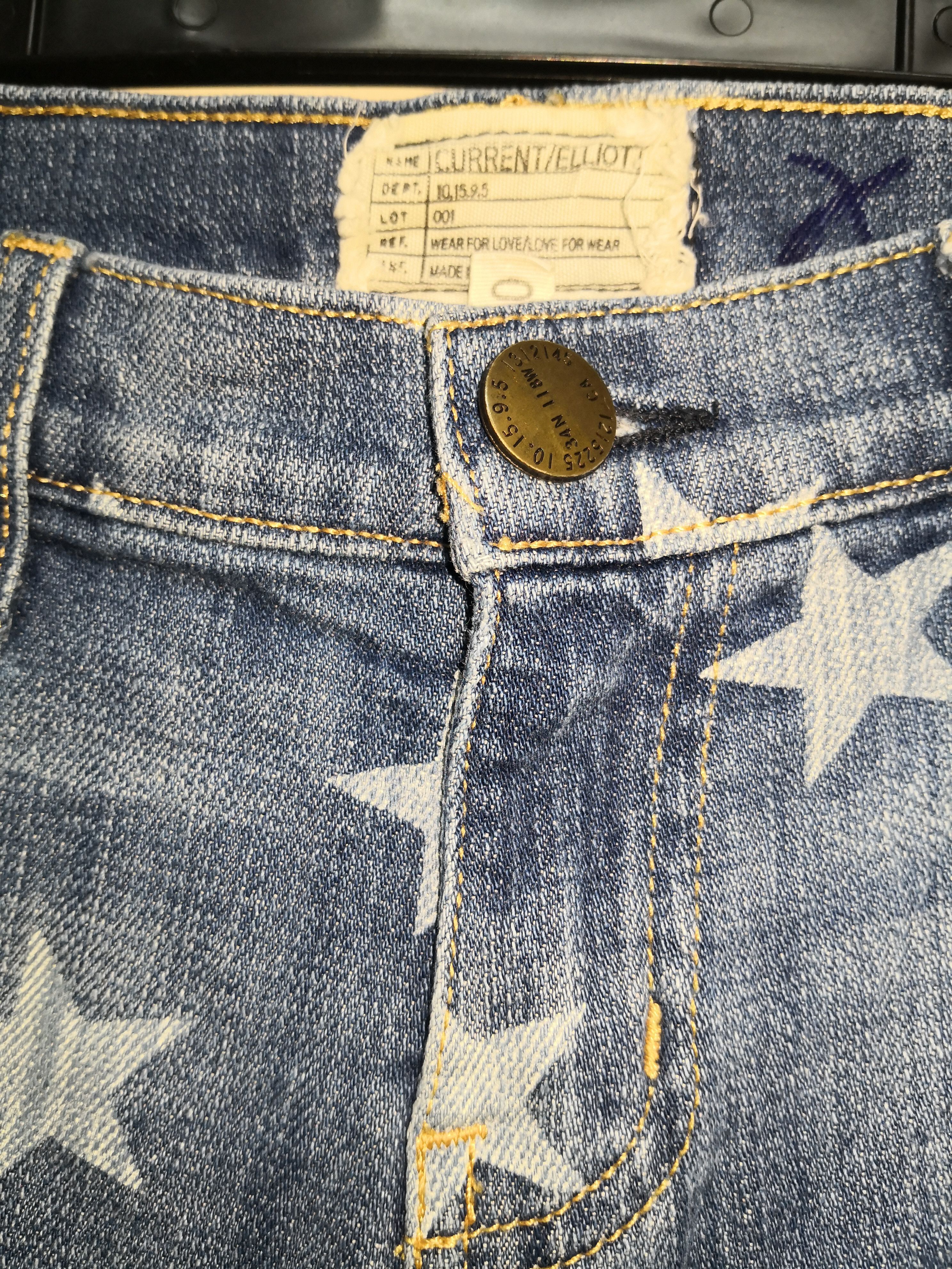 Current/Elliot × Designer Current Elliot x distressed x Star x lady Jeans Size US 32 / EU 48 - 4 Thumbnail