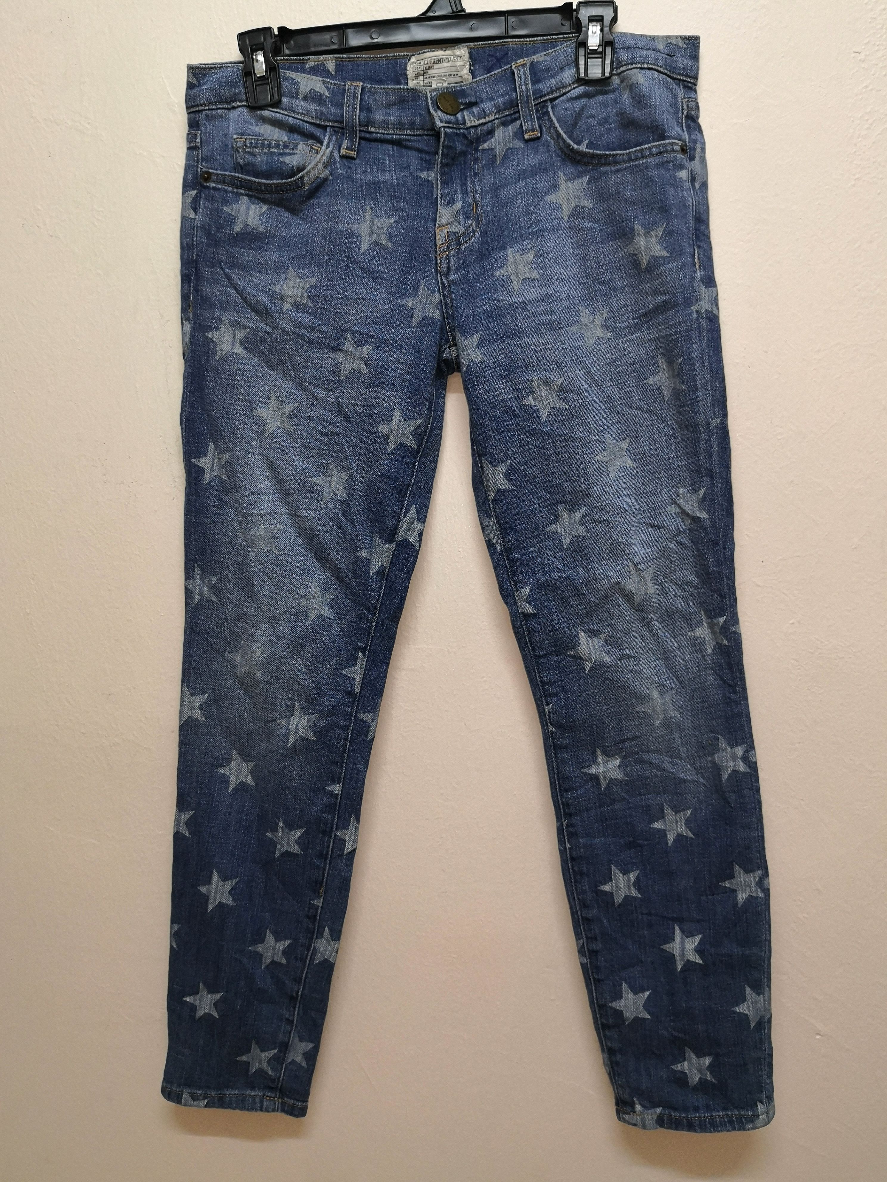 Current/Elliot × Designer Current Elliot x distressed x Star x lady Jeans Size US 32 / EU 48 - 1 Thumbnail
