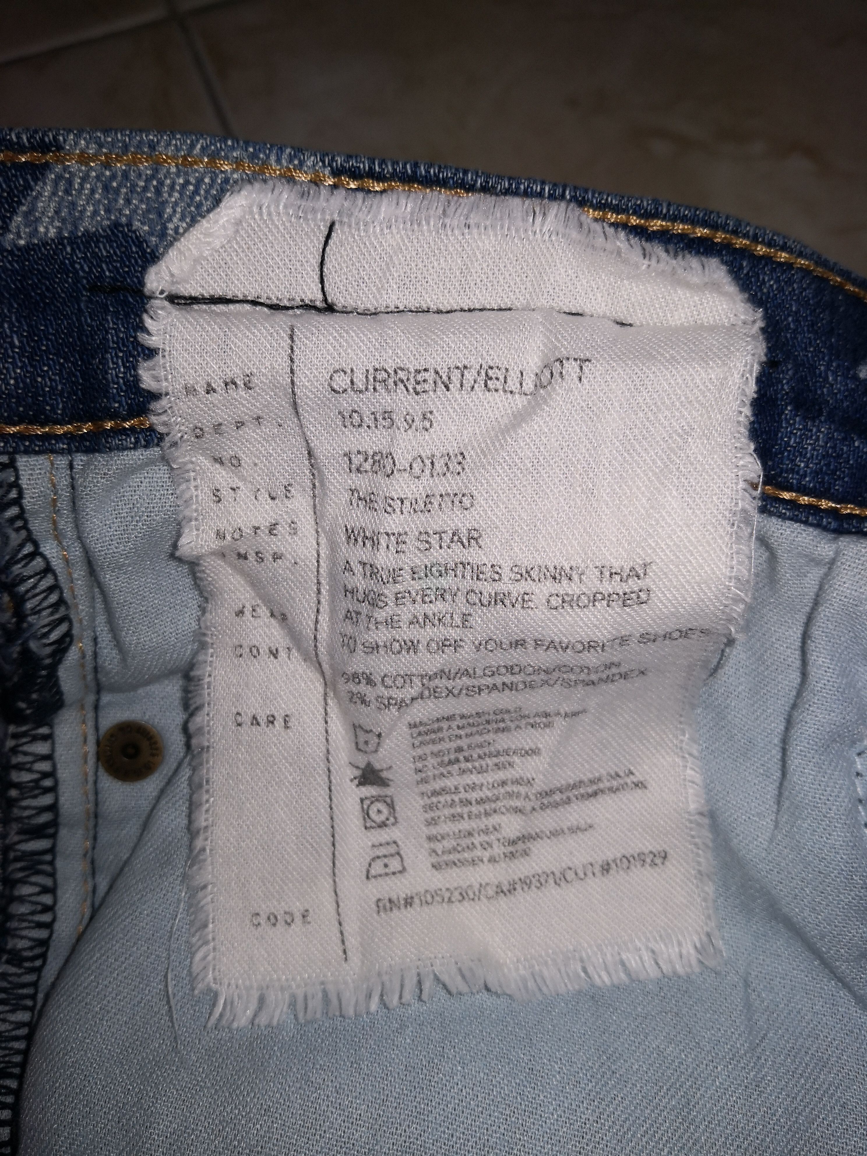 Current/Elliot × Designer Current Elliot x distressed x Star x lady Jeans Size US 32 / EU 48 - 10 Thumbnail