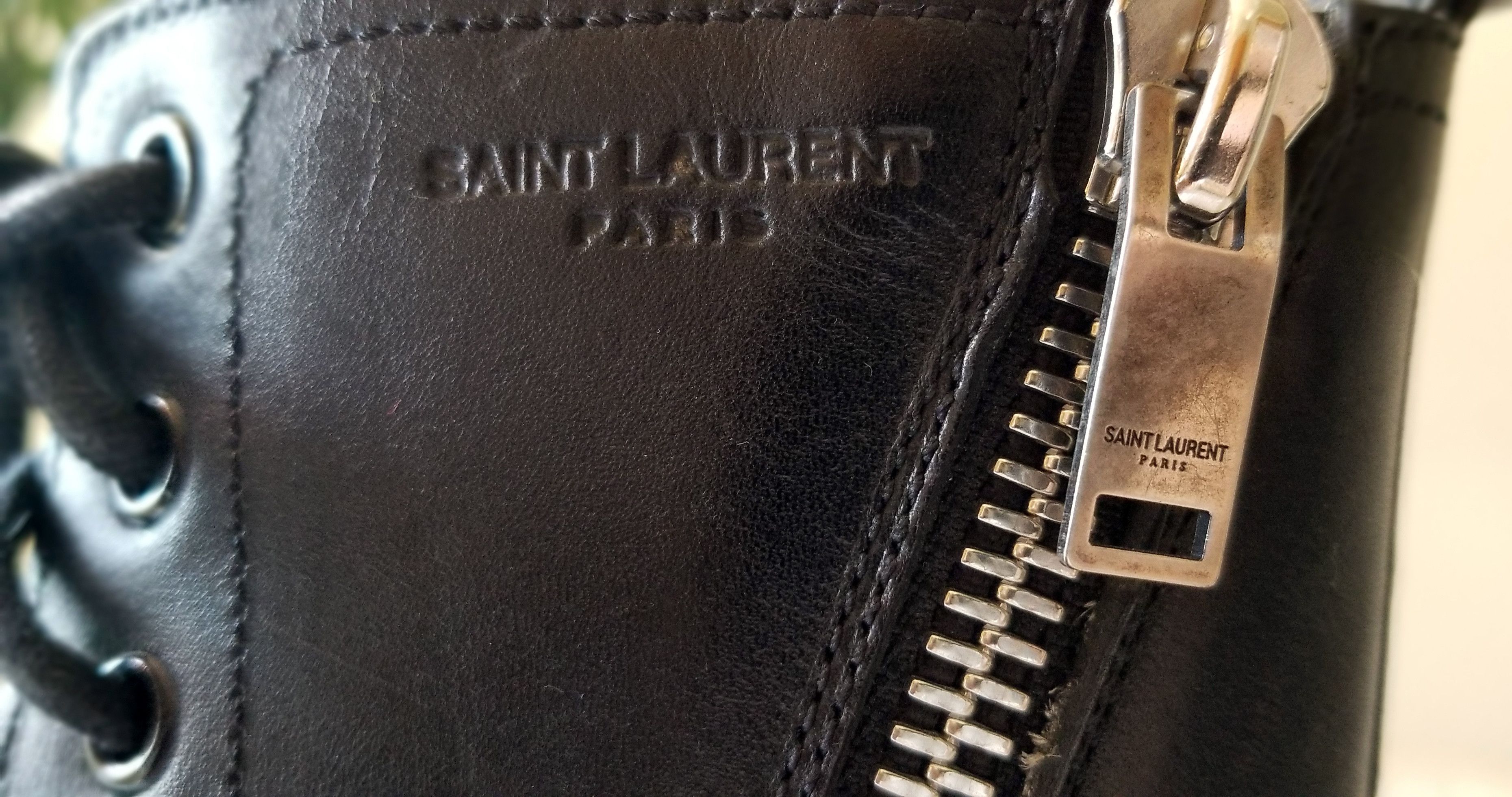Saint Laurent Paris Double Zipper Ranger Combat Boots Size US 9 / EU 42 - 8 Thumbnail