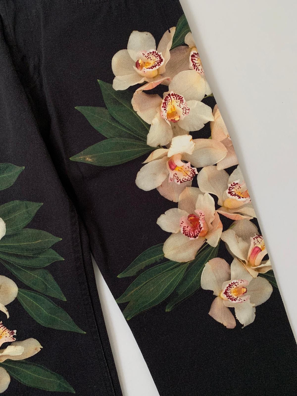 Dries Van Noten SS14 Floral Denim Jeans Size US 29 - 3 Thumbnail