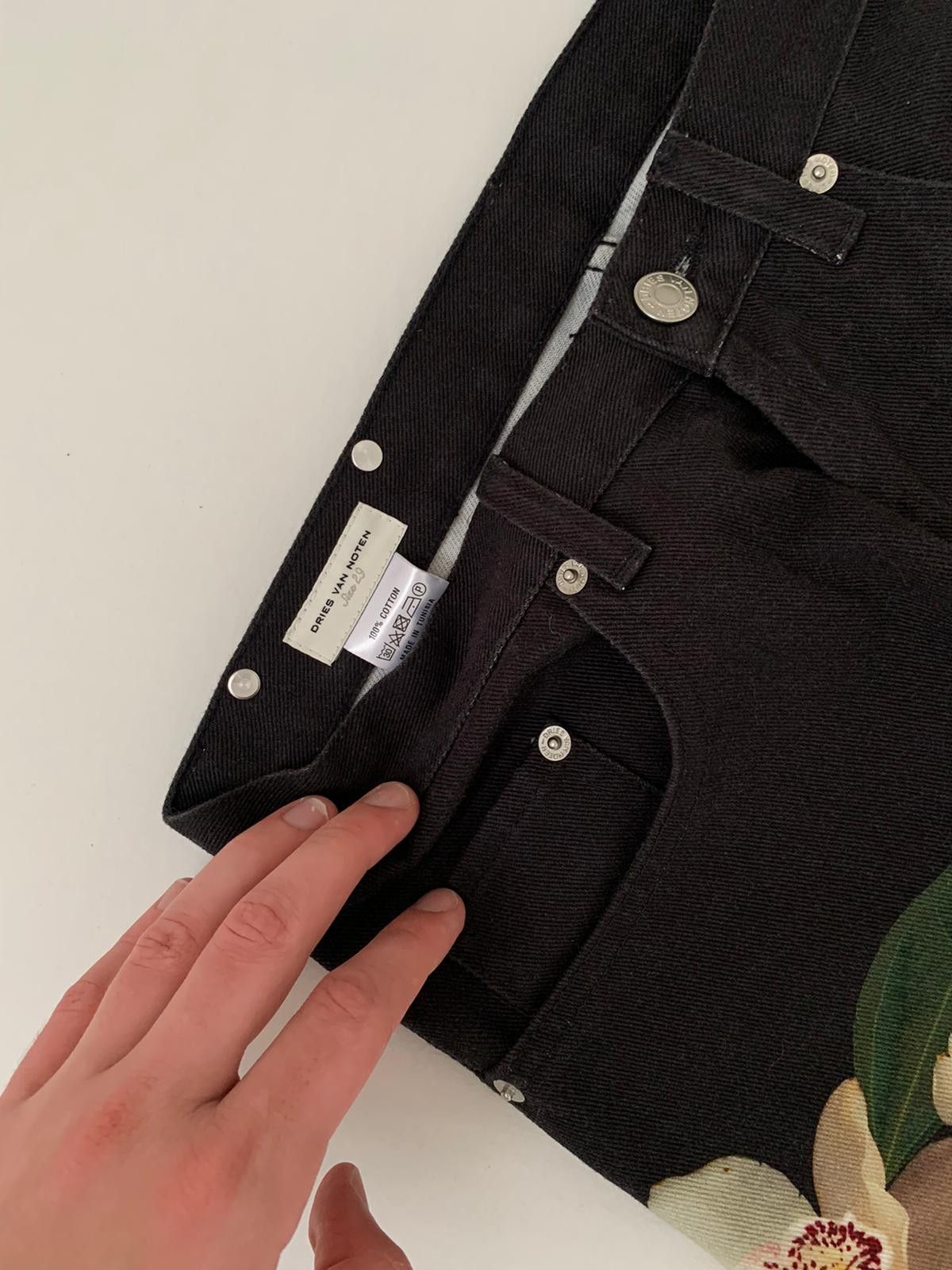 Dries Van Noten SS14 Floral Denim Jeans Size US 29 - 5 Thumbnail